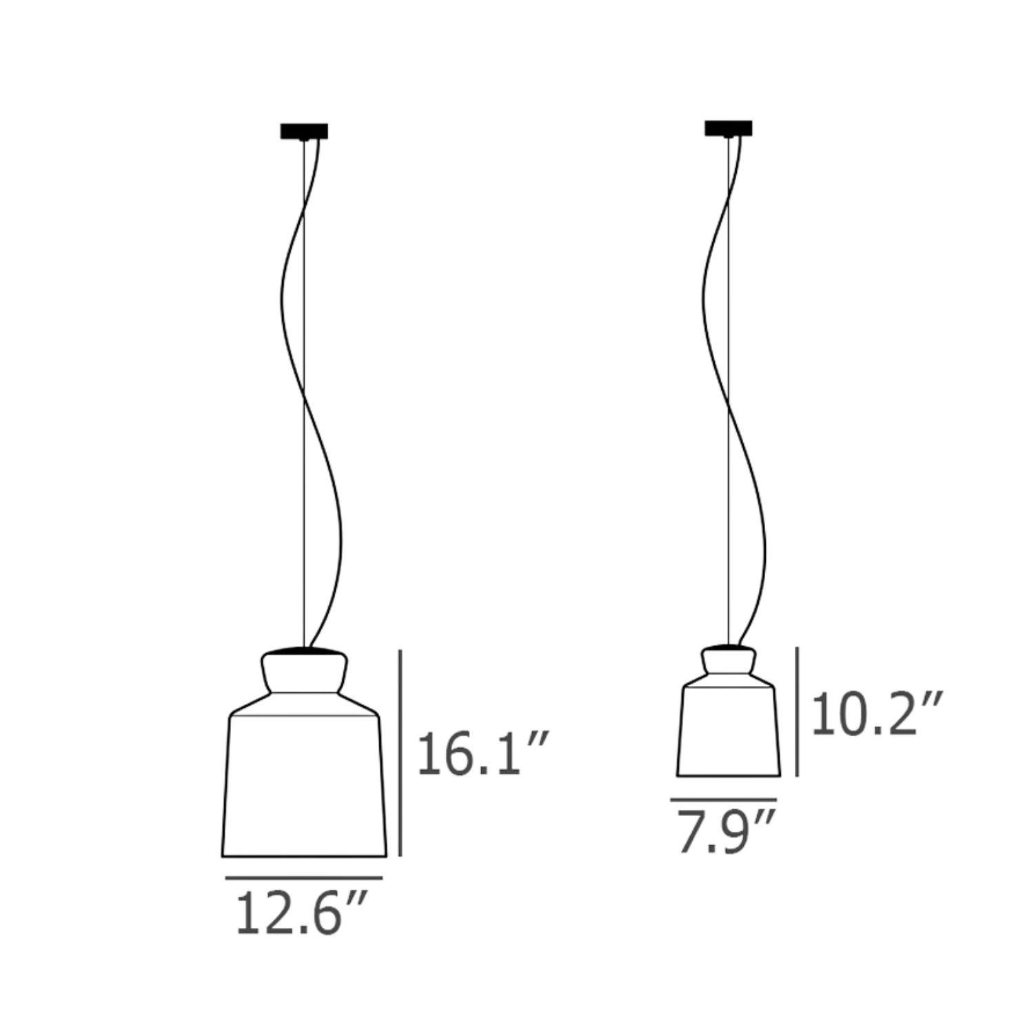 Santi-Borachia 'SB Cinquantotto' Opalglas-Pendelleuchte für Astep im Angebot 4