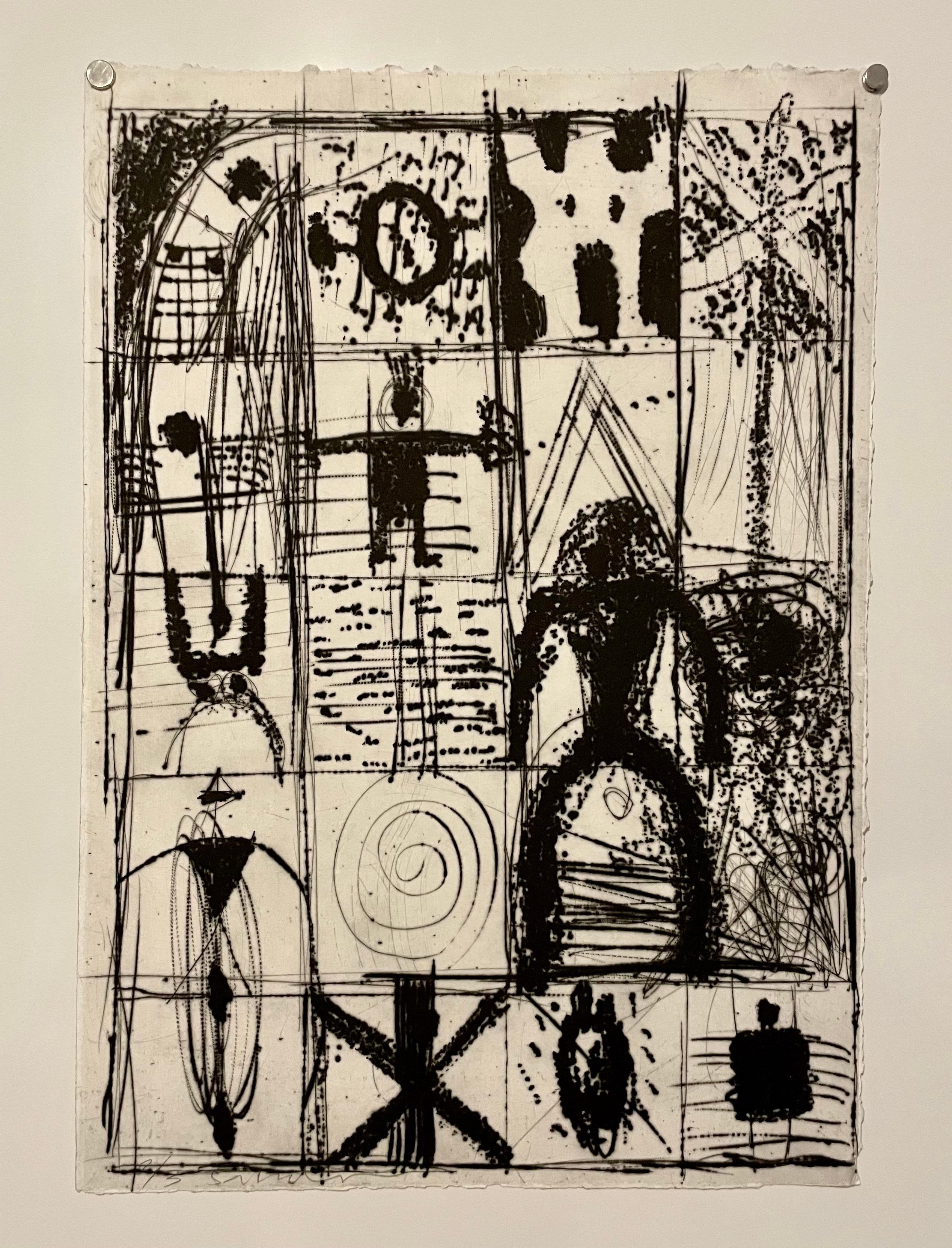 Moix, Santi (Spanish, b. 1960), Figural Abstraction, hybrid print with etching and aquatint, 23.5 x 16.75 inches, pencil signed and numbered 2/3.

Santi Moix (Barcelona, 1960) lives in New York since 1986. A multifaceted creator, Moix also makes