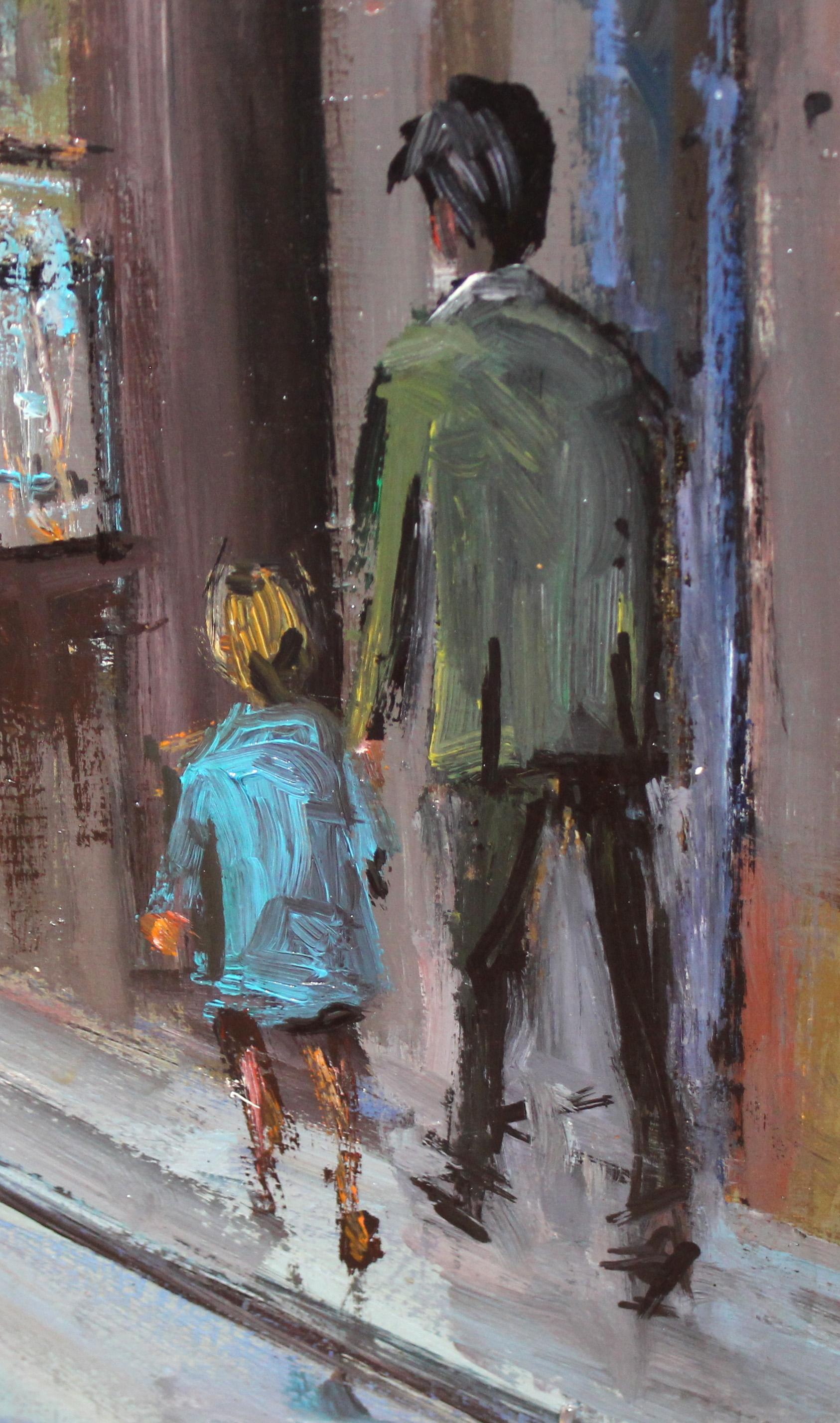 Basílica de Santa Maria del Mar (Barcelona) - Óleo sobre tela im Angebot 6