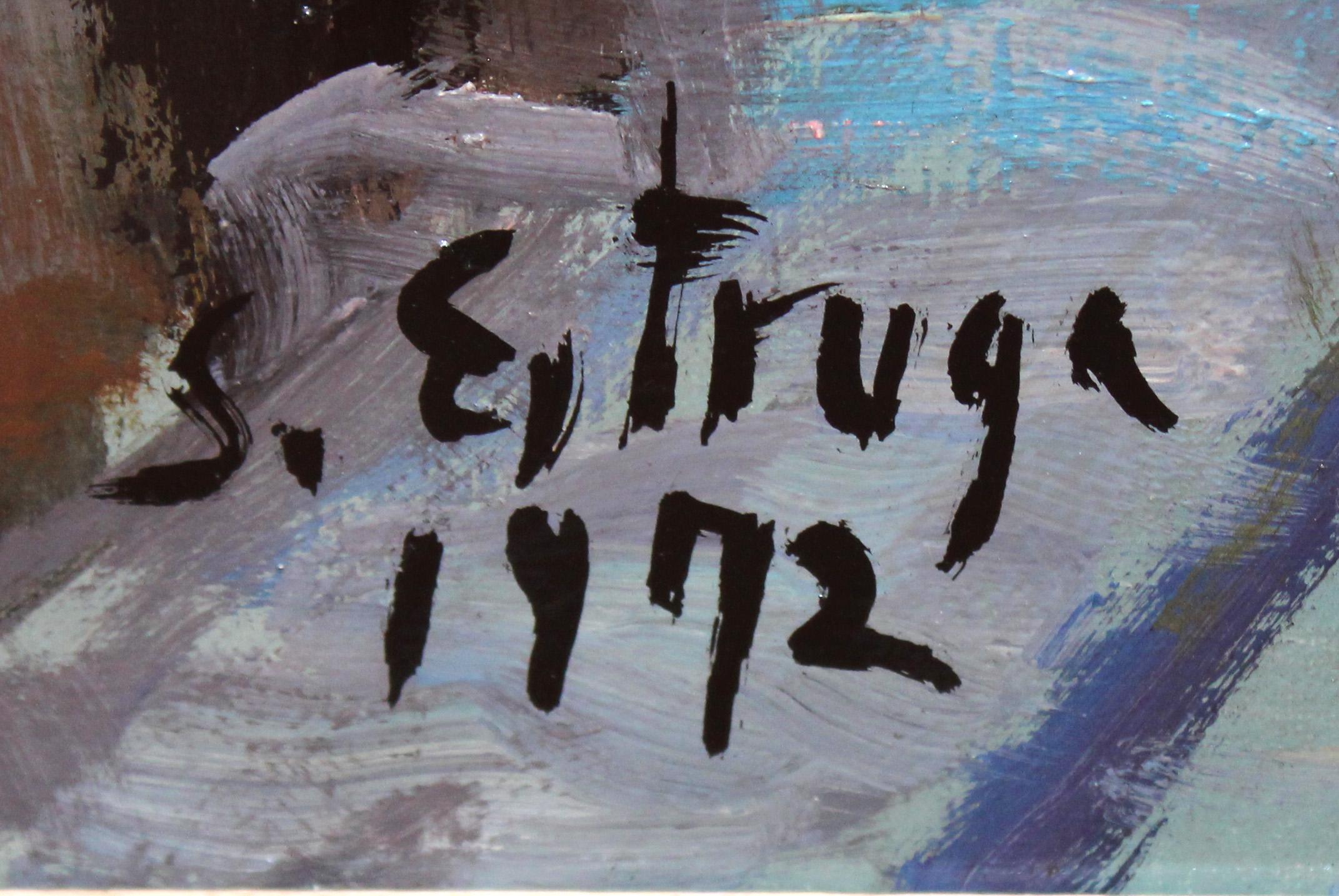 Basílica de Santa Maria del Mar (Barcelona) - Óleo sobre tela im Angebot 7