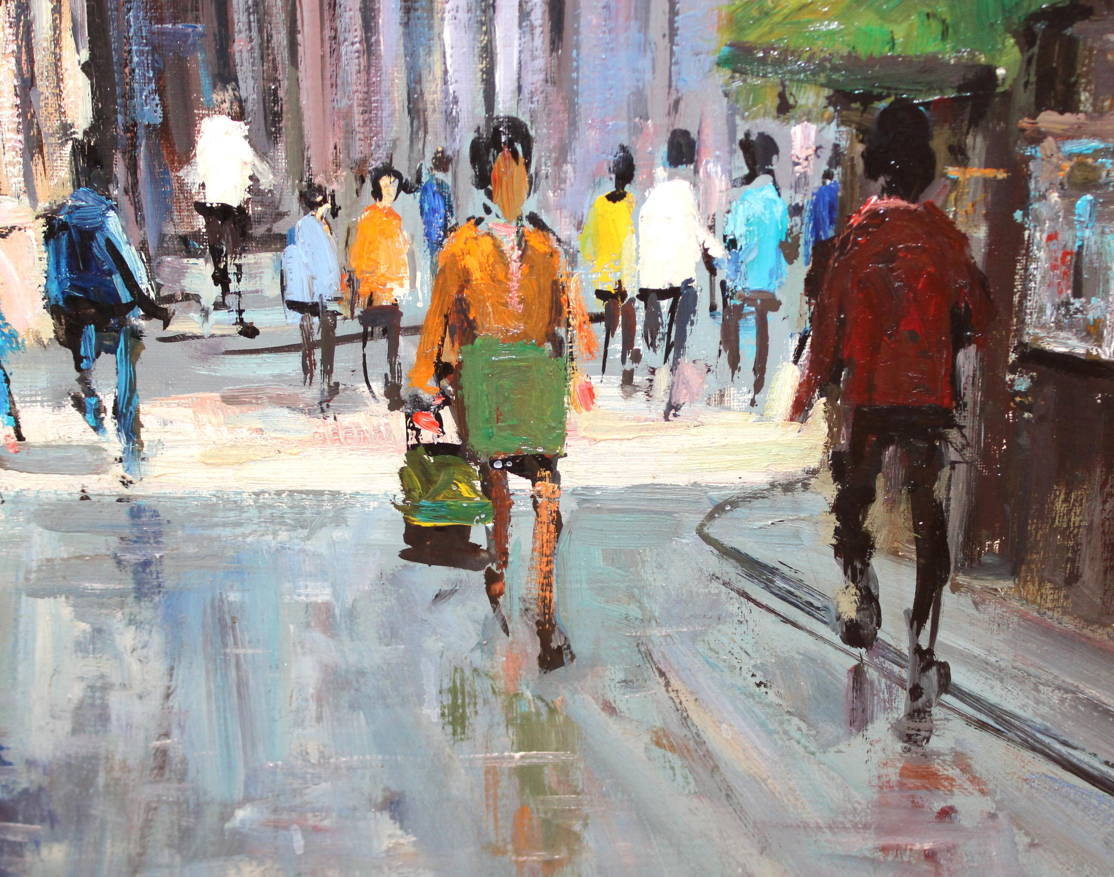 Basílica de Santa Maria del Mar (Barcelona) - Óleo sobre tela im Angebot 4