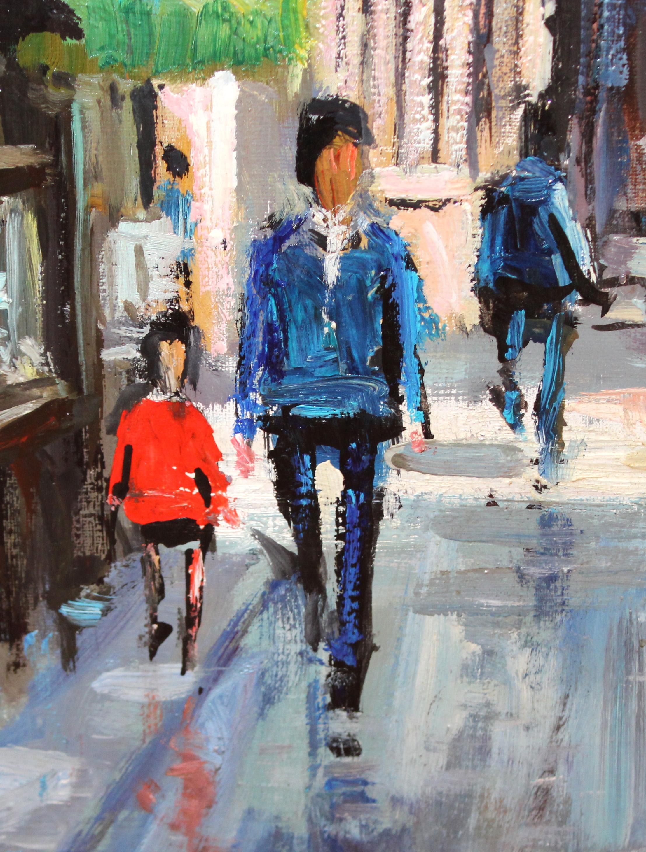 Basílica de Santa Maria del Mar (Barcelona) - Óleo sobre tela im Angebot 5