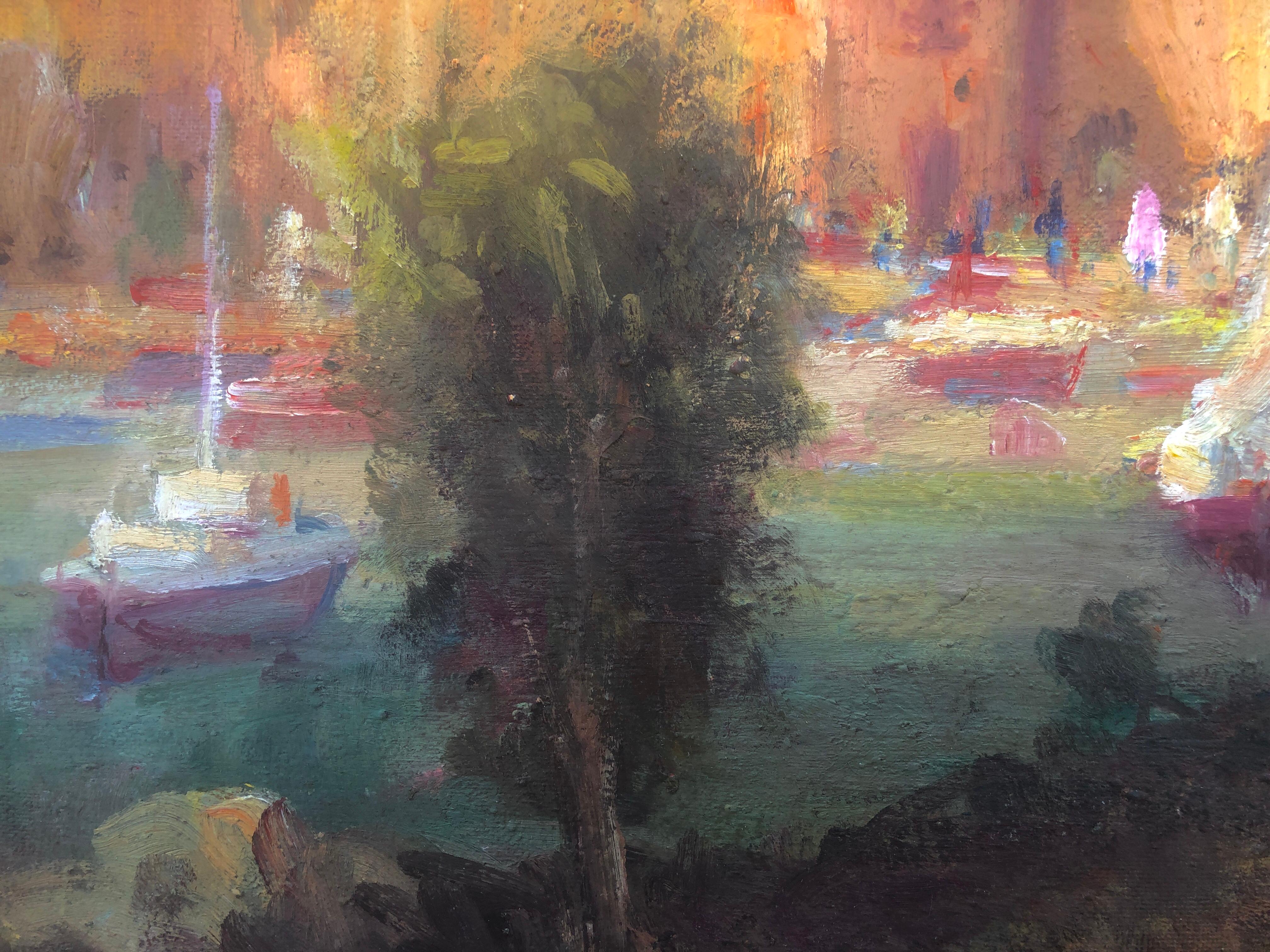 Mallorca spanish oil on canvas painting landscape seascape 2