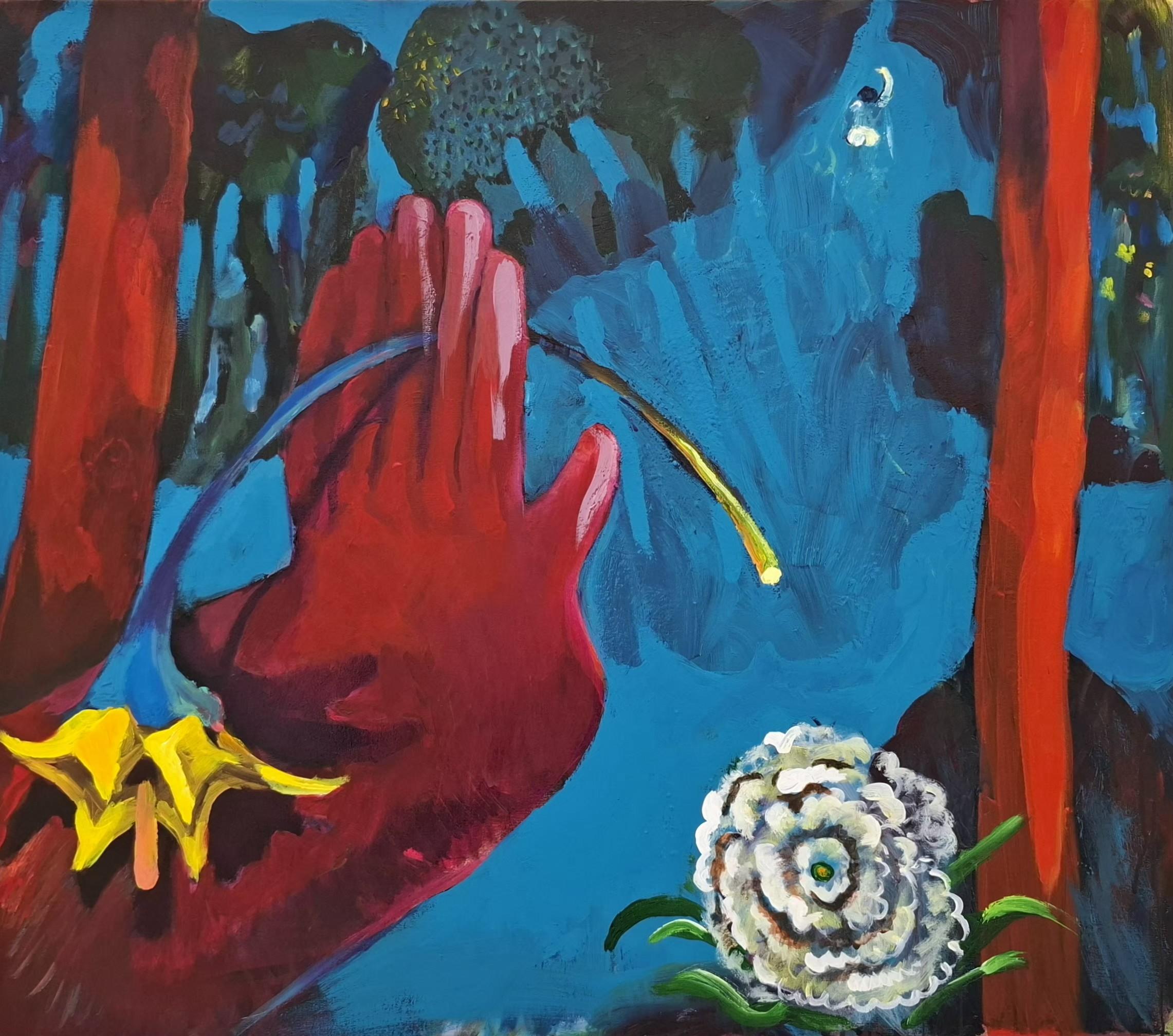 Adius, Acrilico su tela, 80 x 80 cm, Pittura figurativa, 2026