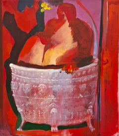 Blume Cathecis, Acrylgemälde auf Leinwand, 95x85cm, Zeitgenössisch, 2026