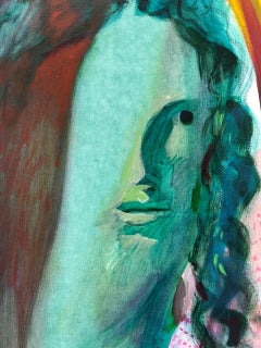 Hibiscus & Lotus, Acrylic on Canvas, 140x118cm, Contemporary, 2026.