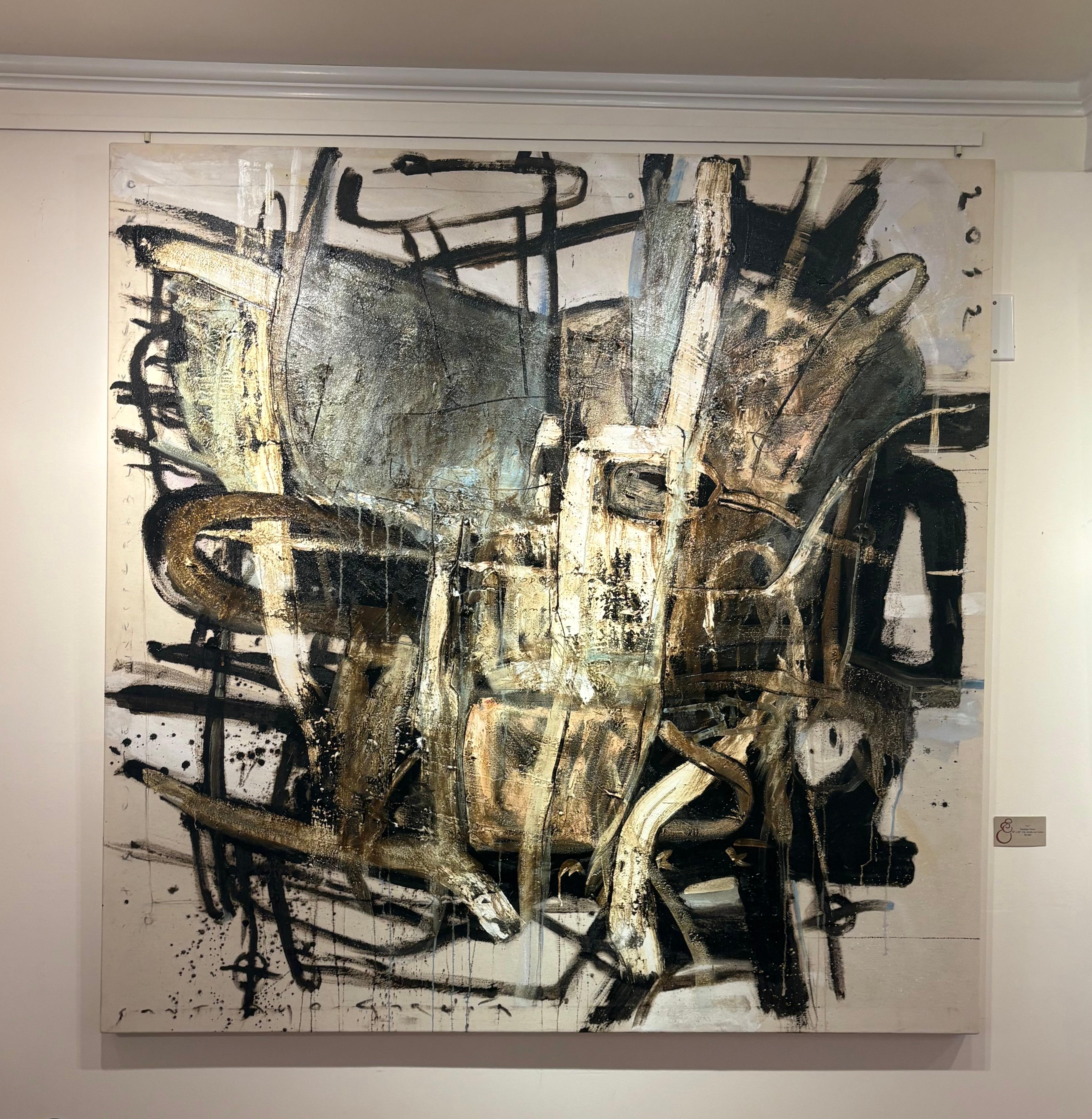 Il lavoro di Santiago Garcia esplora il meraviglioso, colorato e sempre intrigante mondo tra figurazione e astrazione. Attraverso la contestualizzazione della realtà, il lavoro dell'artista uruguaiano solleva situazioni assurde all'interno di una