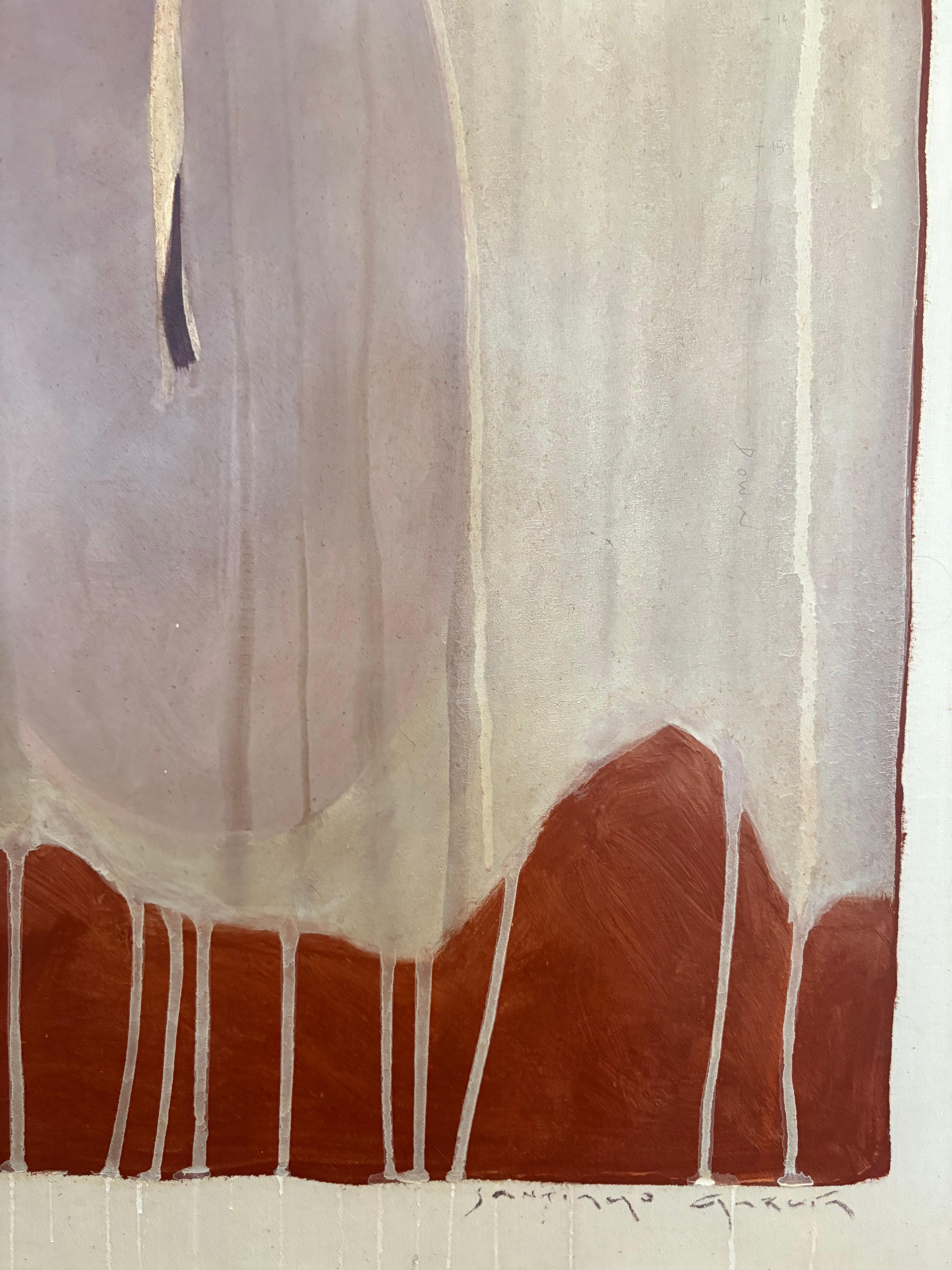 La obra de Santiago Garcia explora el maravilloso, colorido y siempre intrigante mundo entre la figuración y la abstracción. A través de la contextualización de la realidad, la obra de la artista uruguaya plantea situaciones absurdas dentro de un