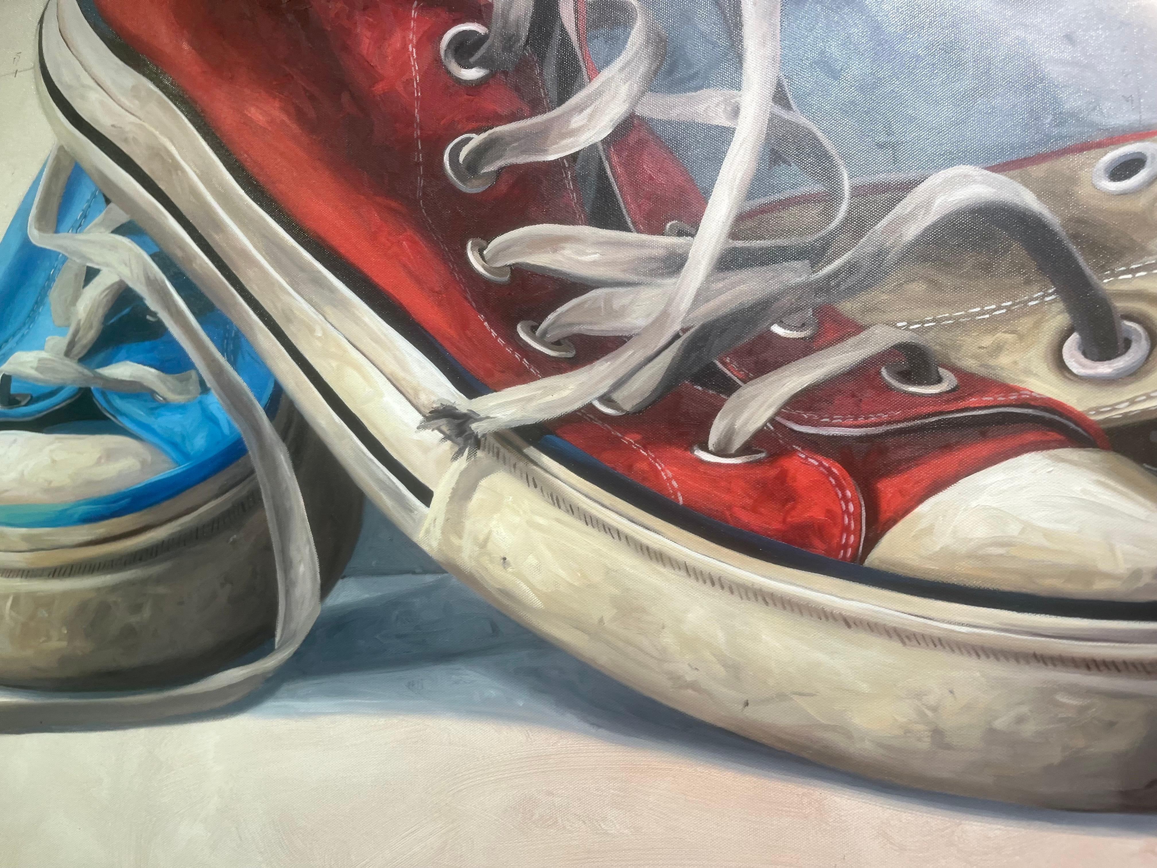 The work of Santiago Garcia explores the wondrous, colorful and always intriguing world between figuration and abstraction. Through contextualization of reality, the Uruguayan artist’s work raises absurd situations within a framework of the everyday