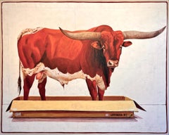"#1660 (Longhorn 2)" livestock, symbolic vessel carrying coded narratives, magic