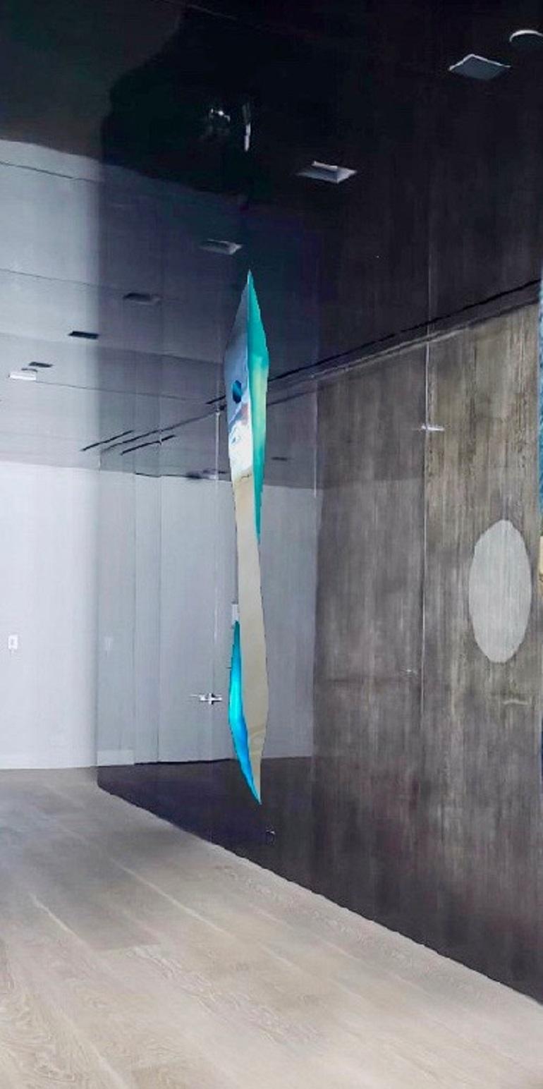 Santiago Medina - Serenità blu, scultura 2020 5