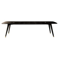 Santiago Moka-Finished Ash Dining Table by Black Tie