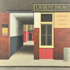 "Archer St. Soho, Londra" - Olio architettonico del 1993 di Santiago Roca D. Costa