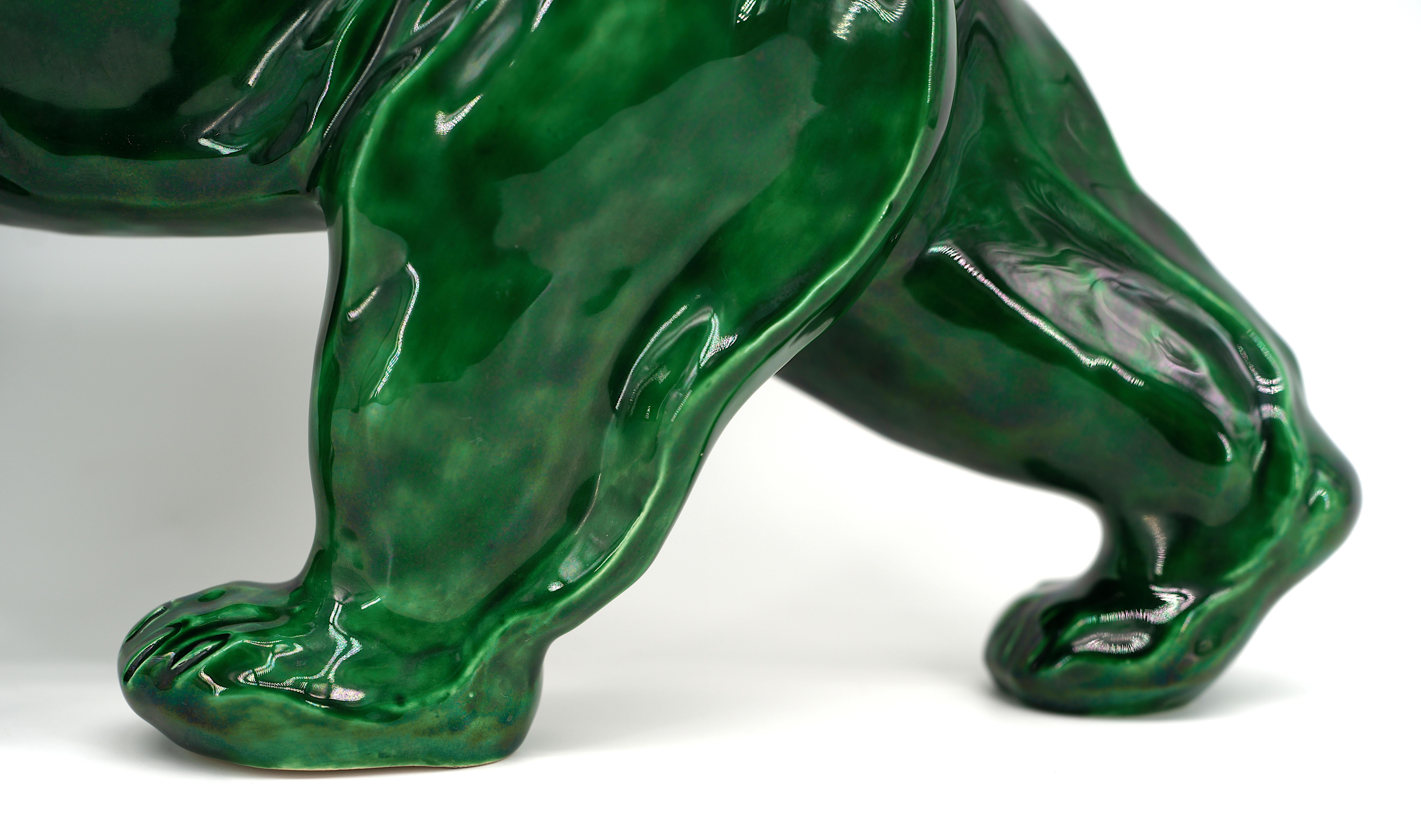 Escultura de cerámica Oso Santiago Rodríguez Bonome 1920 Francés en venta