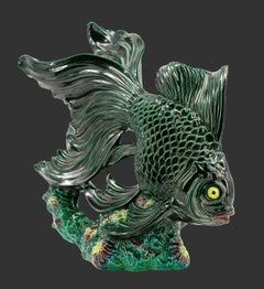Santiago Rodriguez Bonome Ceramic Fish Sculpture 1920