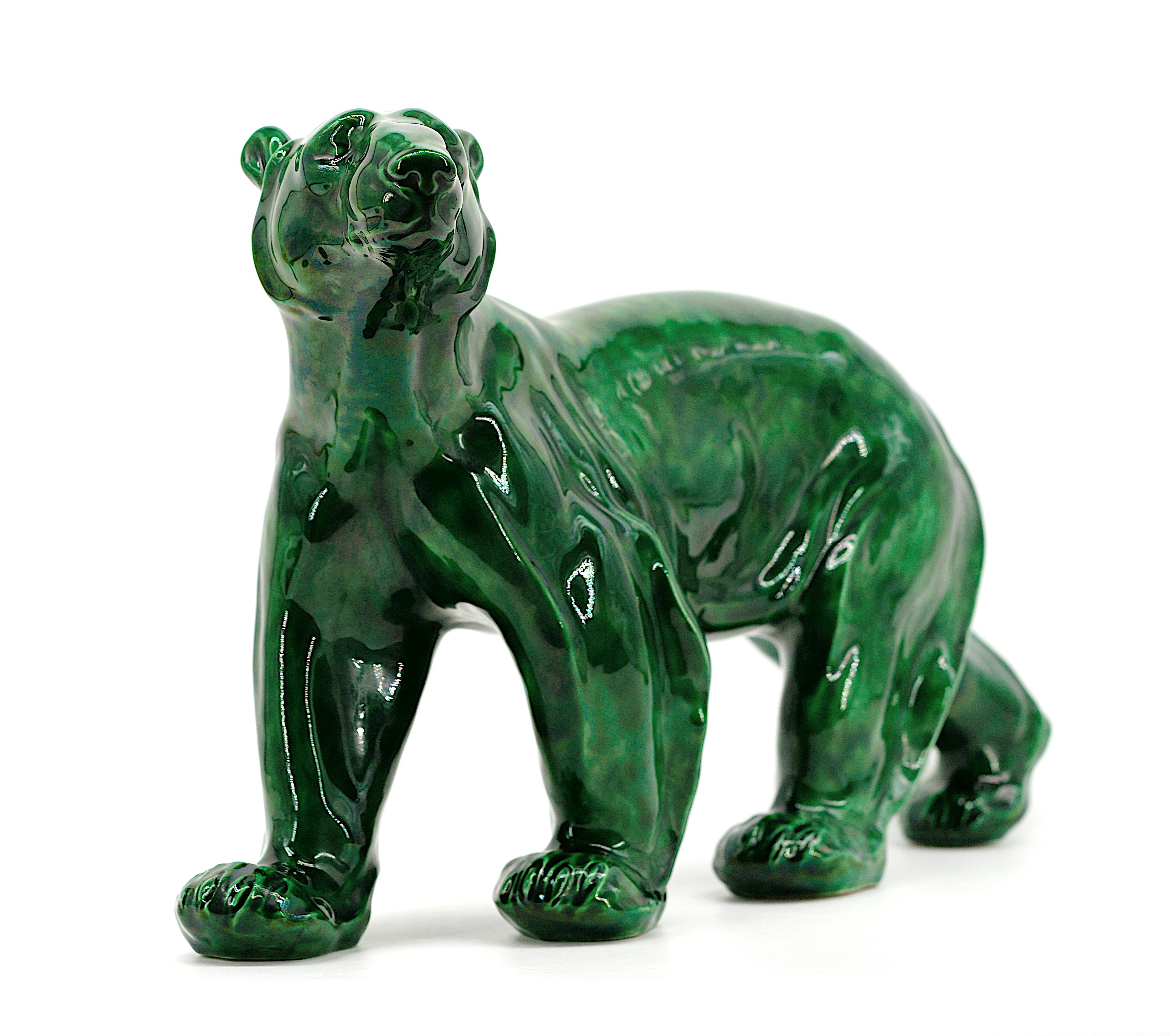 Santiago Rodriguez Bonome-Keramik-Bär-Skulptur, Santiago Rodriguez, 1920 im Angebot 1
