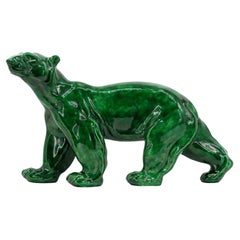 Escultura de cerámica Oso Santiago Rodríguez Bonome, 1920