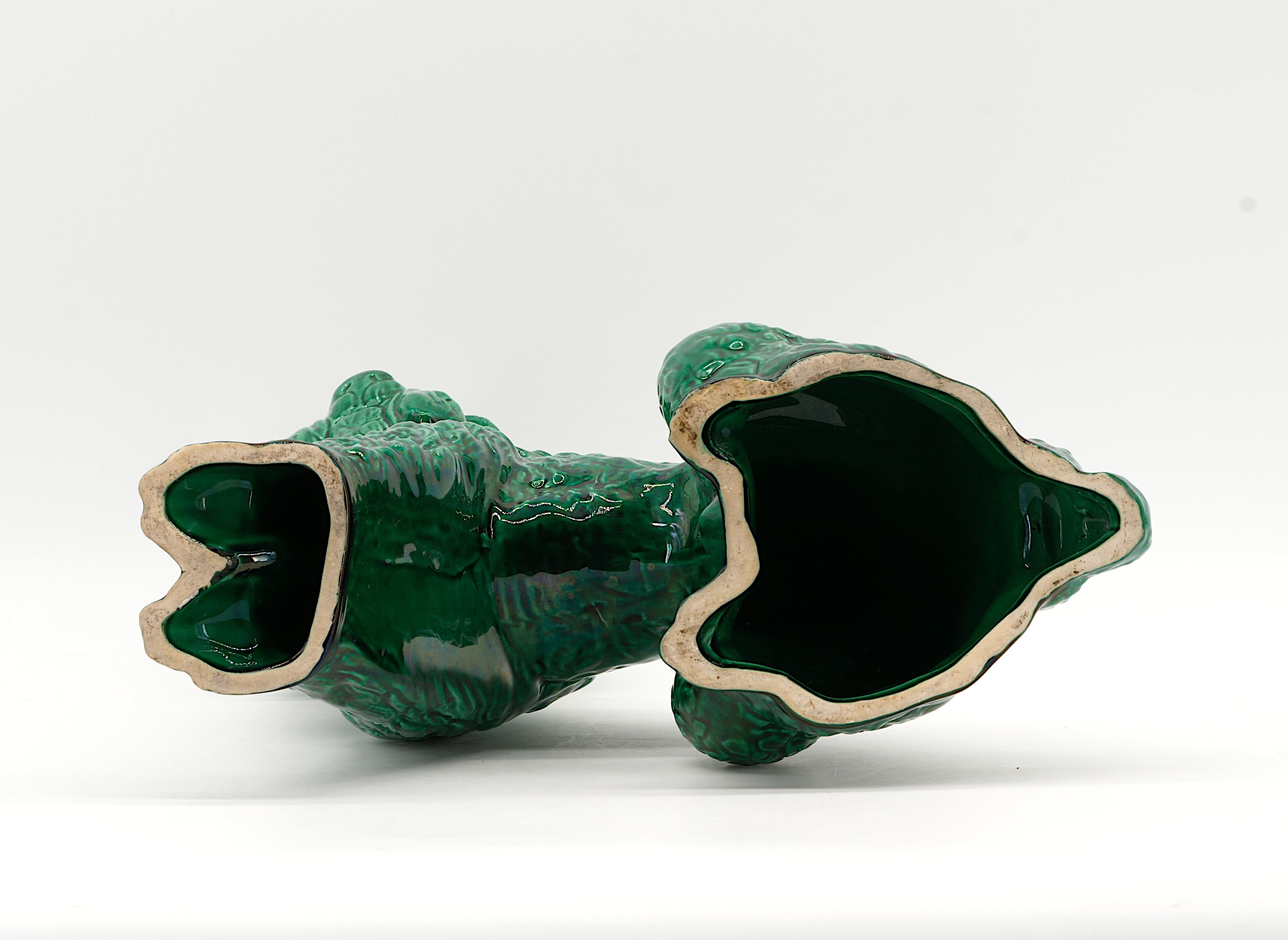 French Art Deco Ceramic Poodle Sculpture by Santiago Rodríguez Bonome, France, 1920s

Dimensions: Height: 9.65