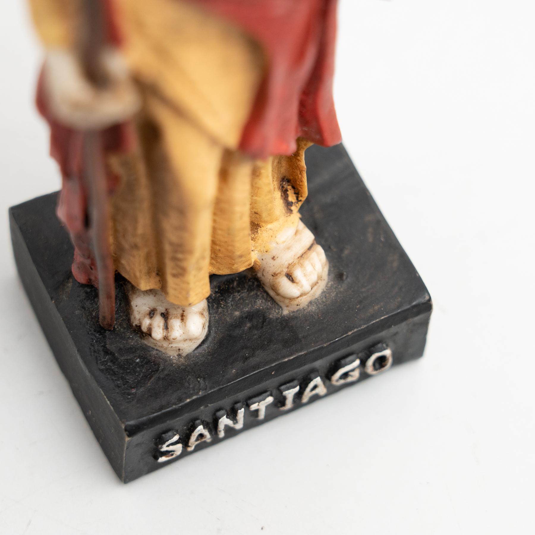 Figure traditionnelle espagnole en bois de Santiago en vente 3