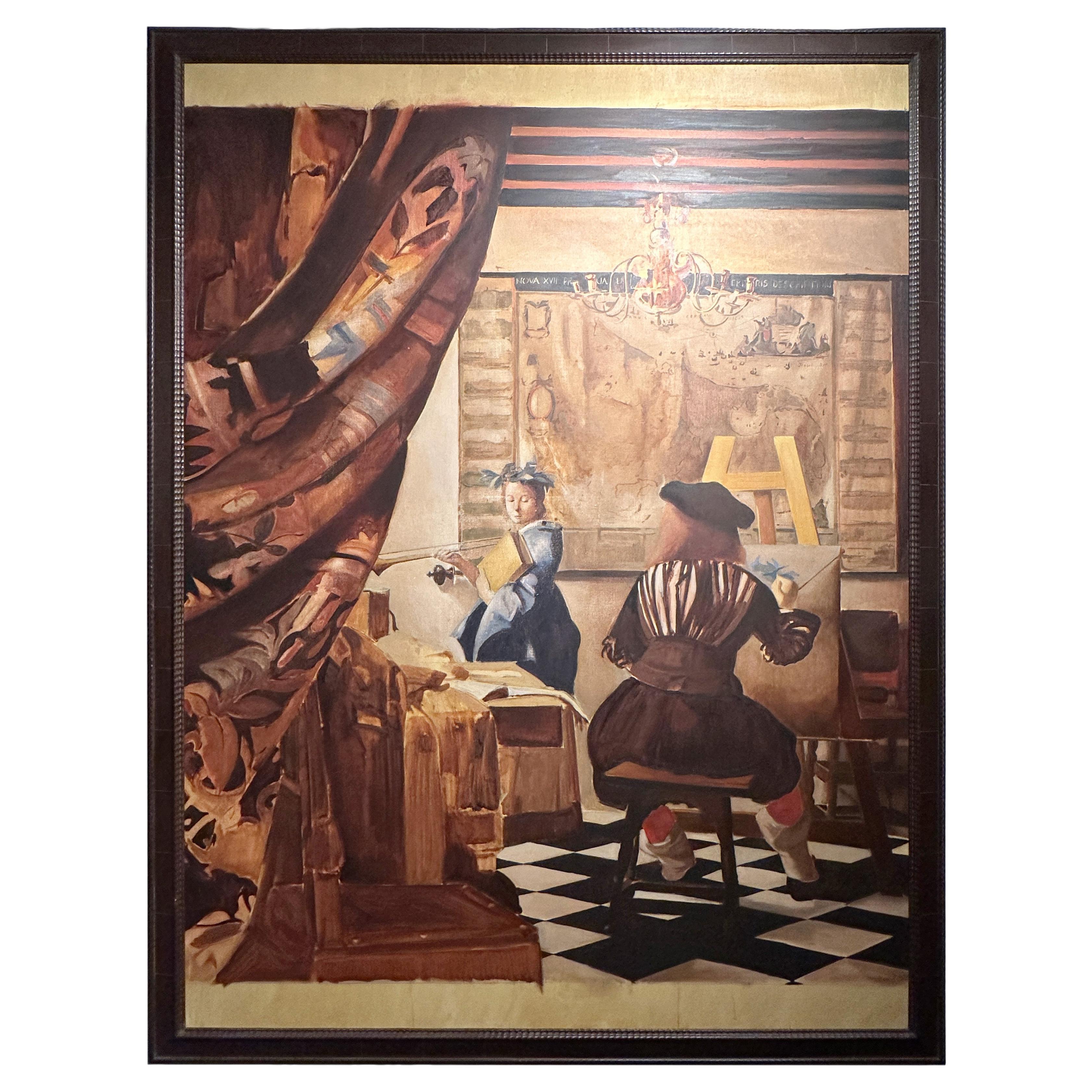 Santiago Uribe Holguin Painting "El Gran Vermeer", 1996-97 For Sale