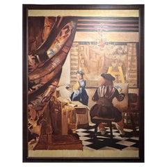 Vintage Santiago Uribe Holguin Painting "El Gran Vermeer", 1996-97