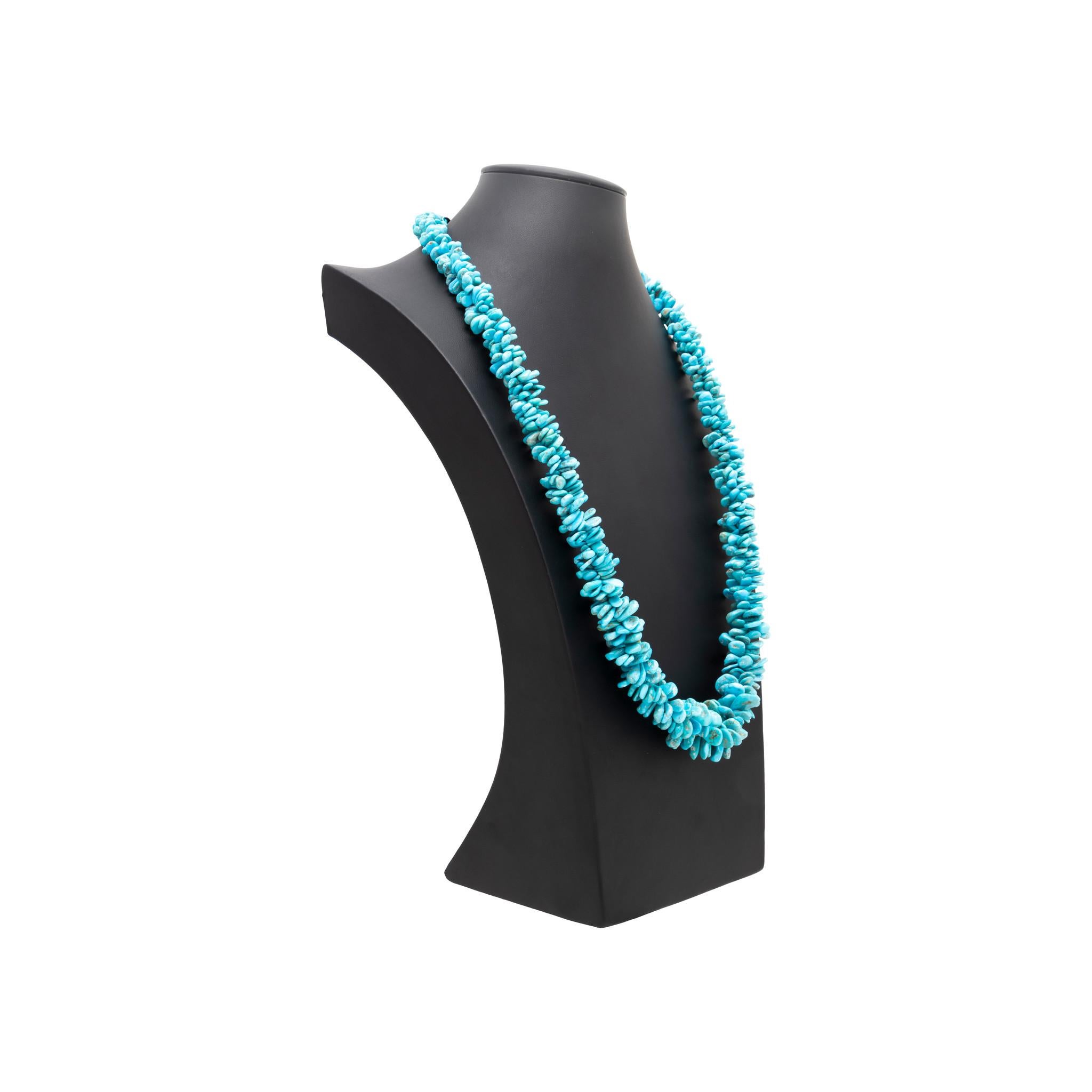 Bead Santo Domingo Turquoise Necklace For Sale