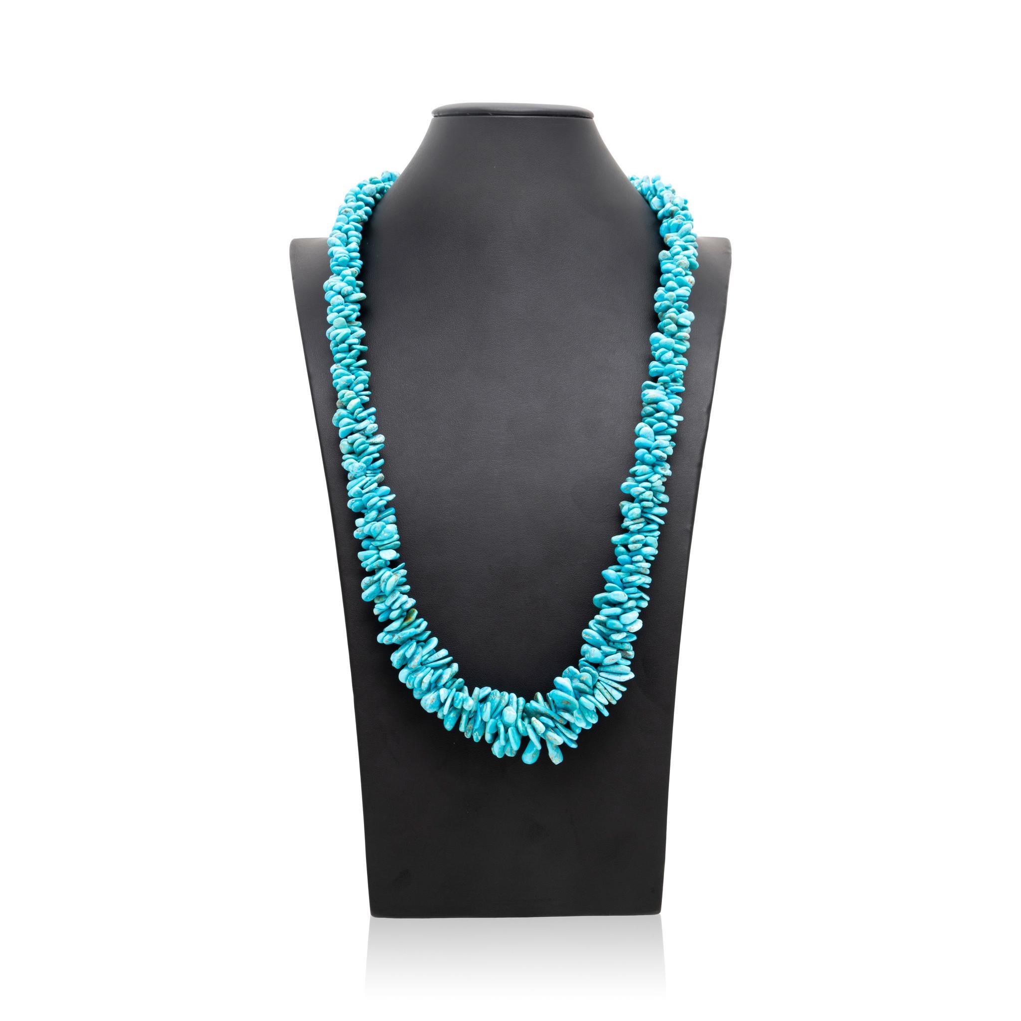 Santo Domingo Turquoise Necklace In Good Condition For Sale In Coeur d Alene, ID