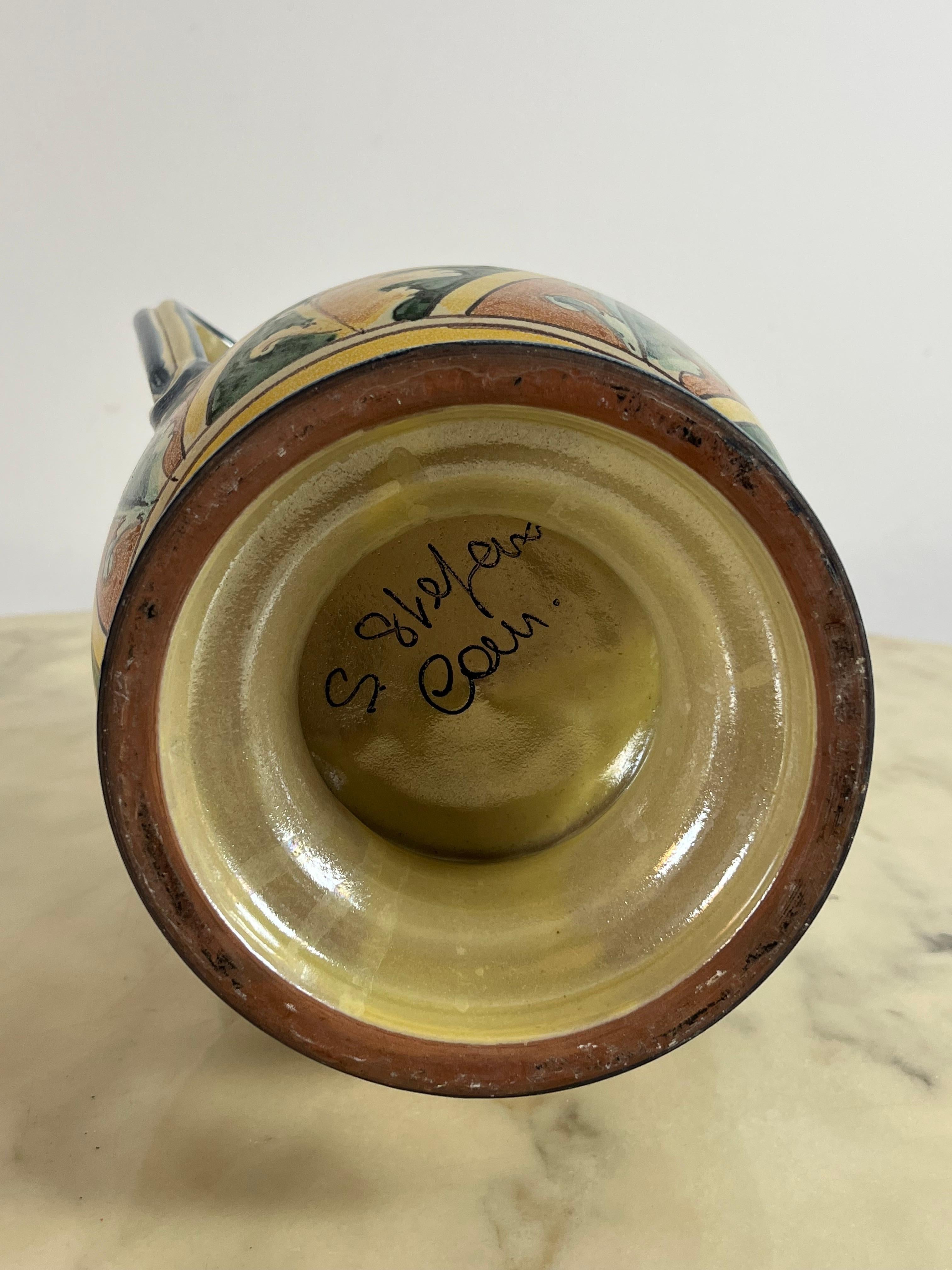 Ceramica Santo Stefano di Camastra Anfora in ceramica, anni '80