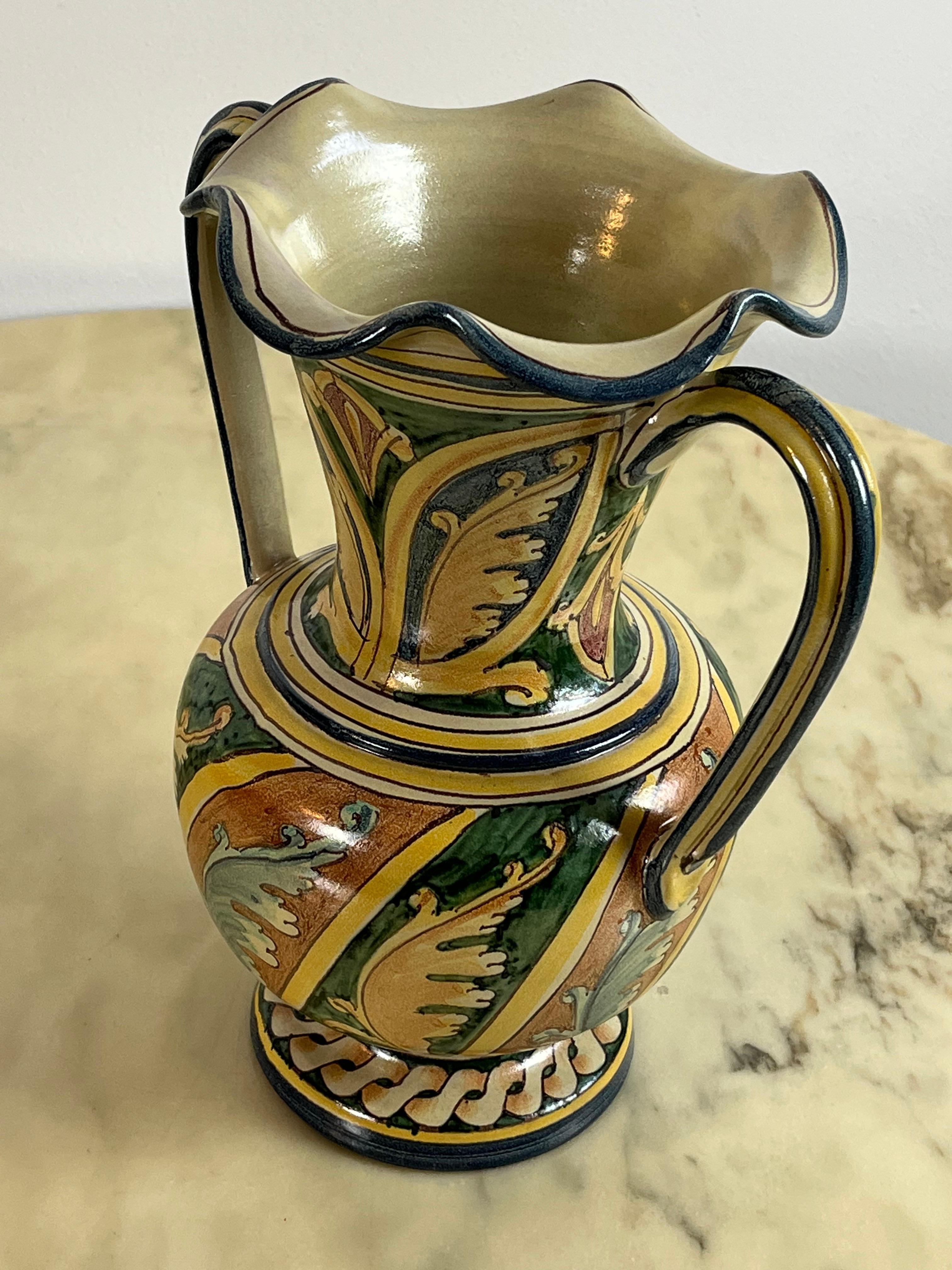 Italiano Santo Stefano di Camastra Anfora in ceramica, anni '80