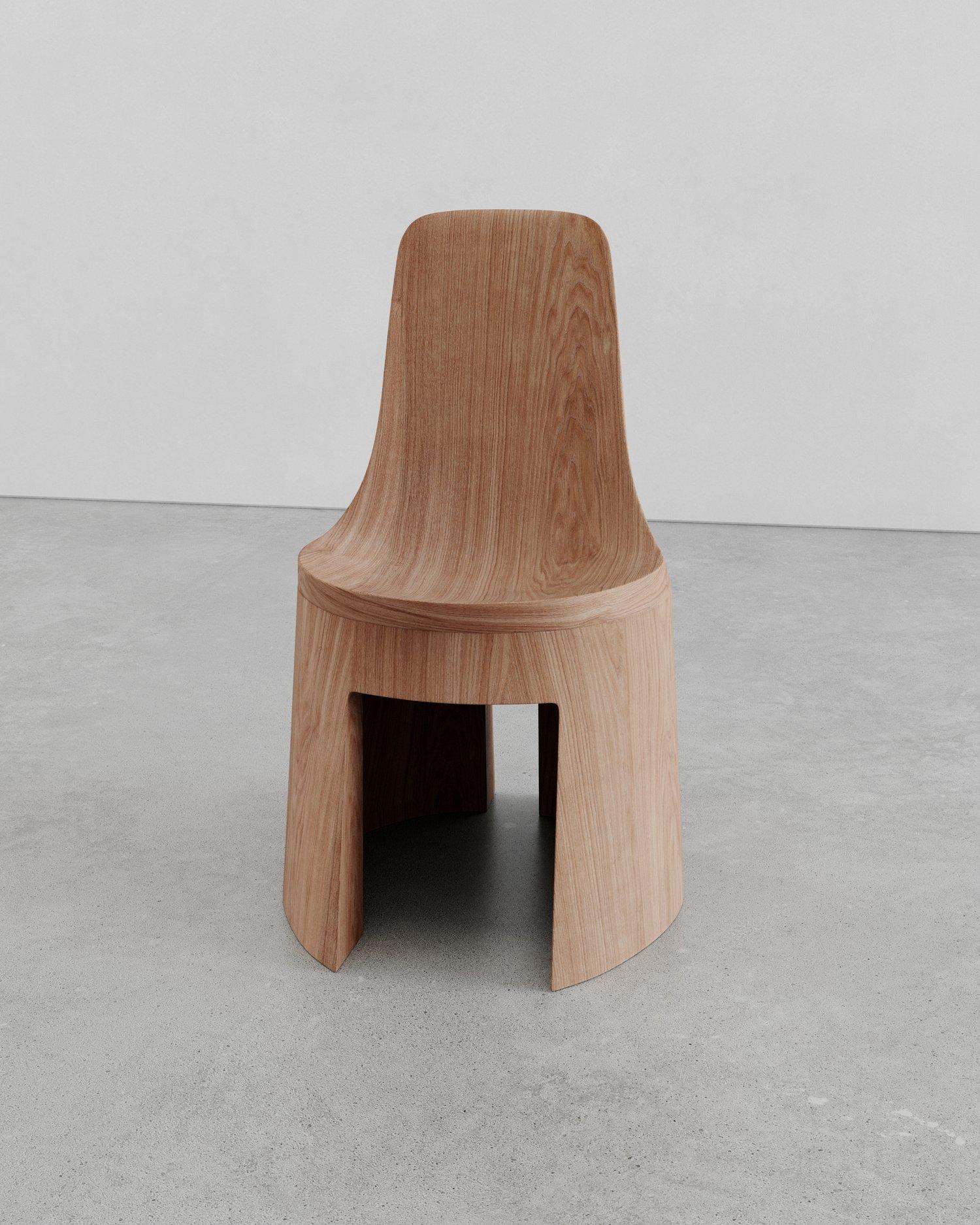 Sedia Santos di Studio A Romell
Dimensioni: L. 53 x P. 59 x H. 86 cm
Materiali: Oak Oak cerato naturale. 
 

La sedia Santos dello Studio A Romell è uno studio sulla purezza e sull'esposizione, un omaggio al desiderio umano di nudità, sia fisica che