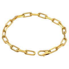 Santos de Cartier 18K Yellow Gold Link Men
s Bracelet – 8.5"