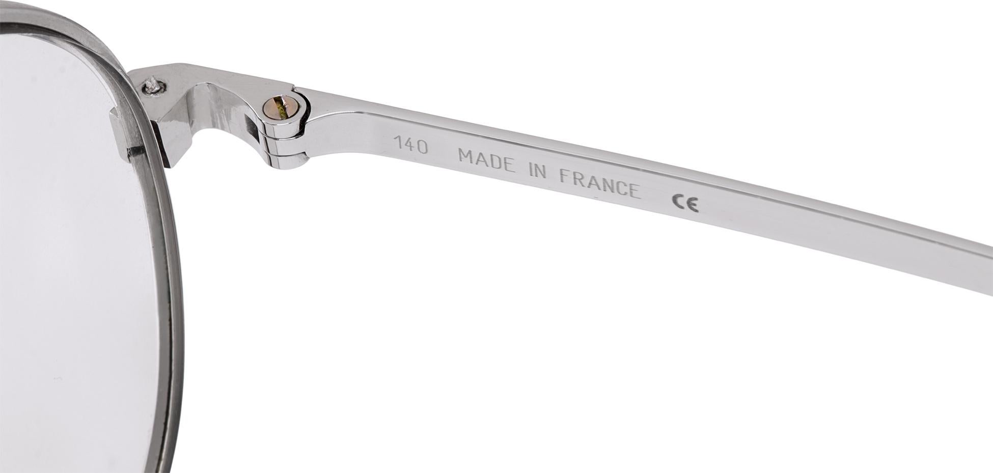 Verres Santos de Cartier avec cadre métallique Excellent état - En vente à Surfside, FL
