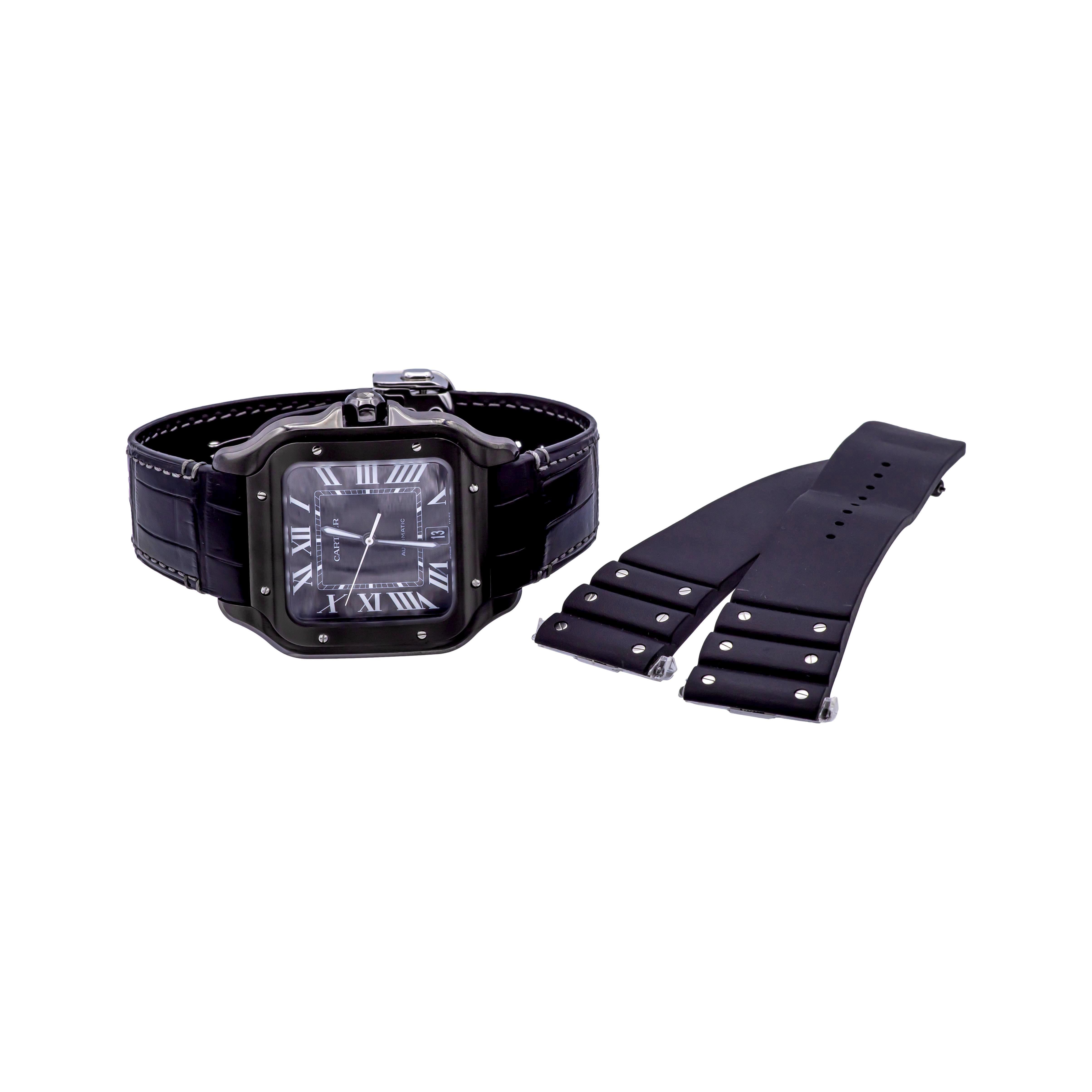 Orologio Santos de Cartier - Modello Grande, Automatico, Acciaio e ADLC WSSA0039 1