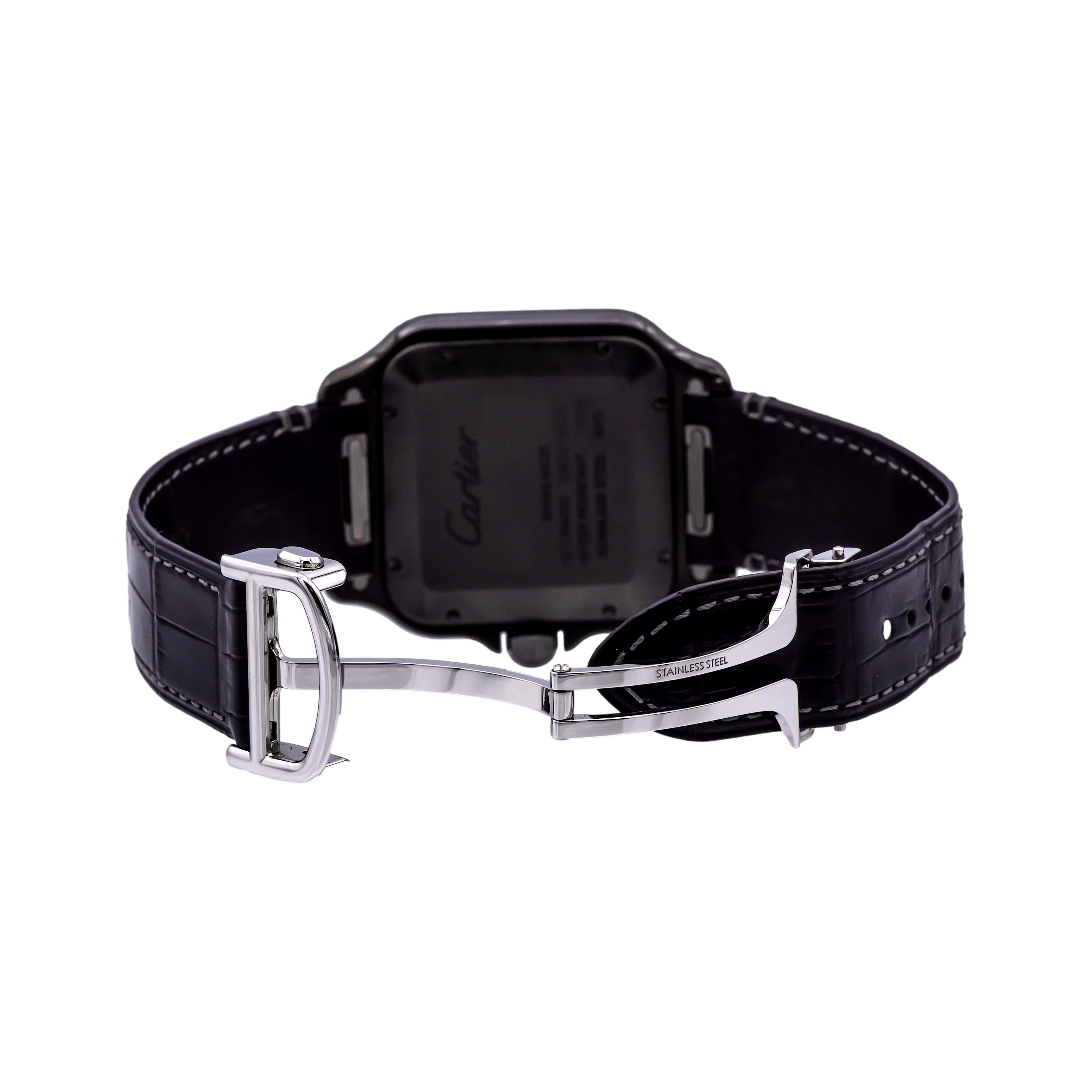 Orologio Santos de Cartier - Modello Grande, Automatico, Acciaio e ADLC WSSA0039 2