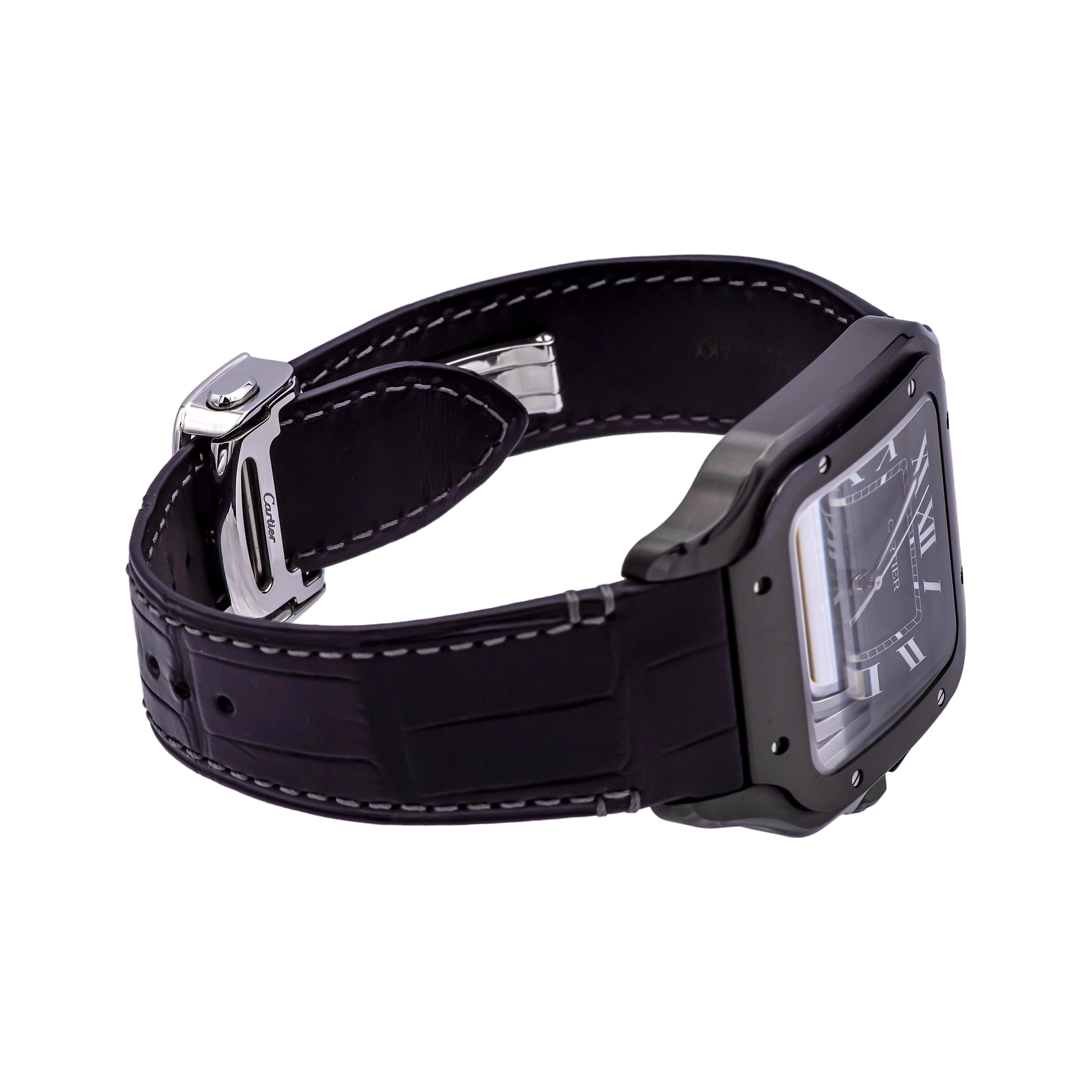 Orologio Santos de Cartier - Modello Grande, Automatico, Acciaio e ADLC WSSA0039 3