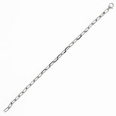 Santos De Cartier Armband aus Weißgold mit feiner Kette
