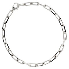 Santos De Cartier Armband aus Weißgold mit feiner Kette