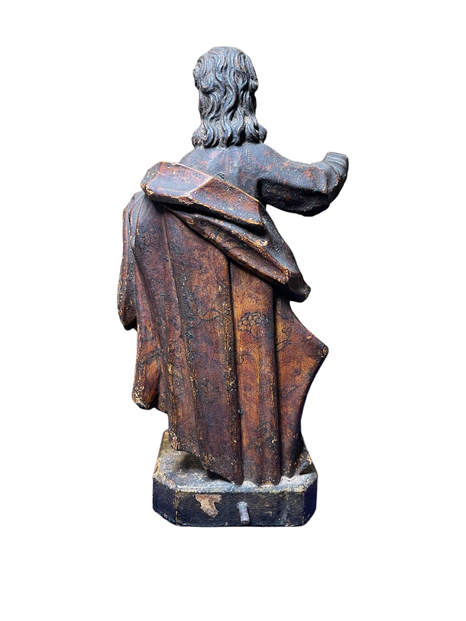 Scultura in legno intagliato a mano di Santos De Palos In condizioni buone in vendita a Guaynabo, PR