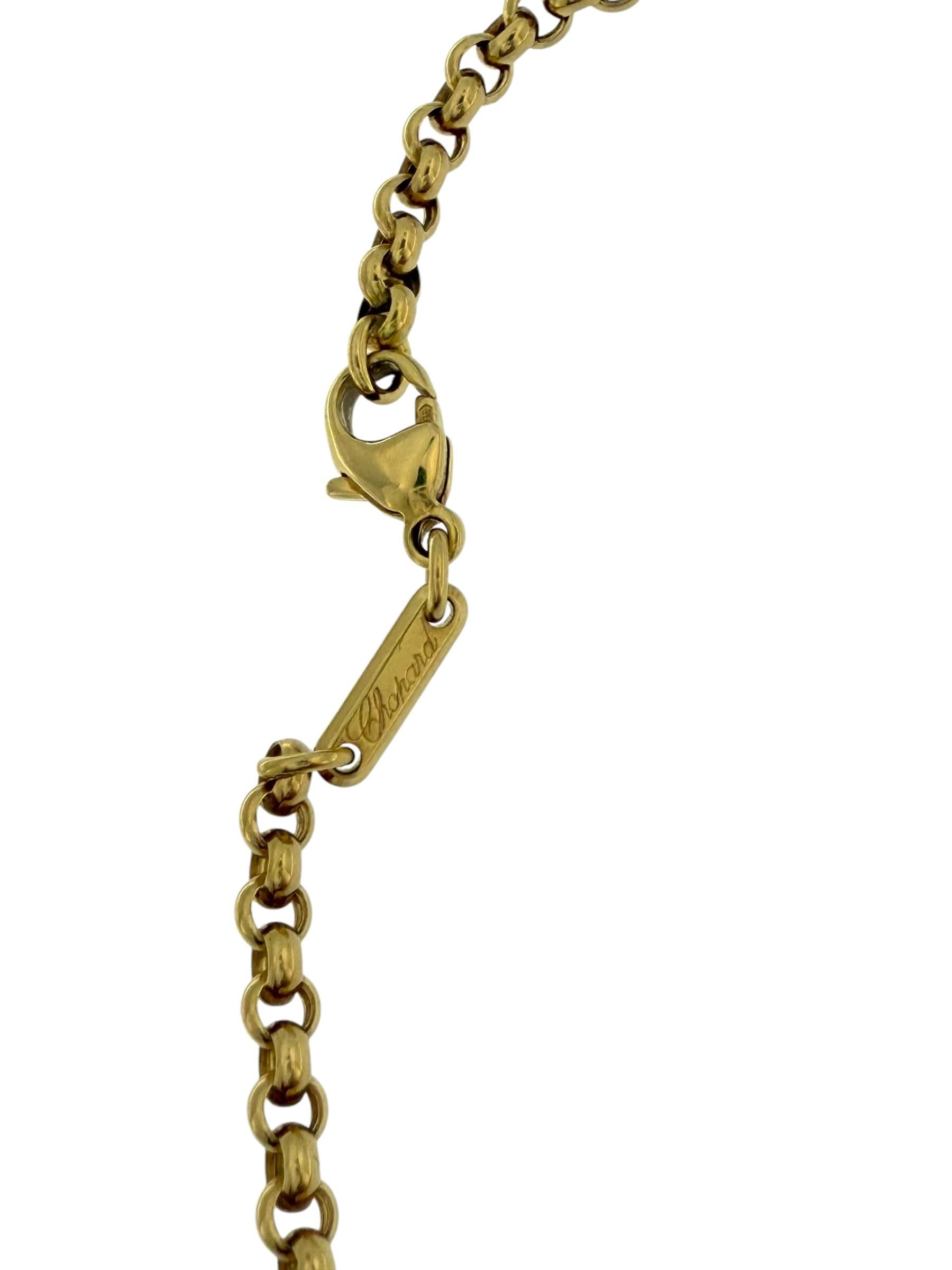 Moderno Collana a catena Chopard in oro giallo 18 carati in vendita