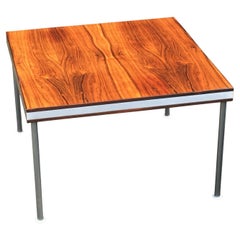 Vintage Santos Rosewood and Aluminium Coffee Table by Poul Cadovious for France and Son