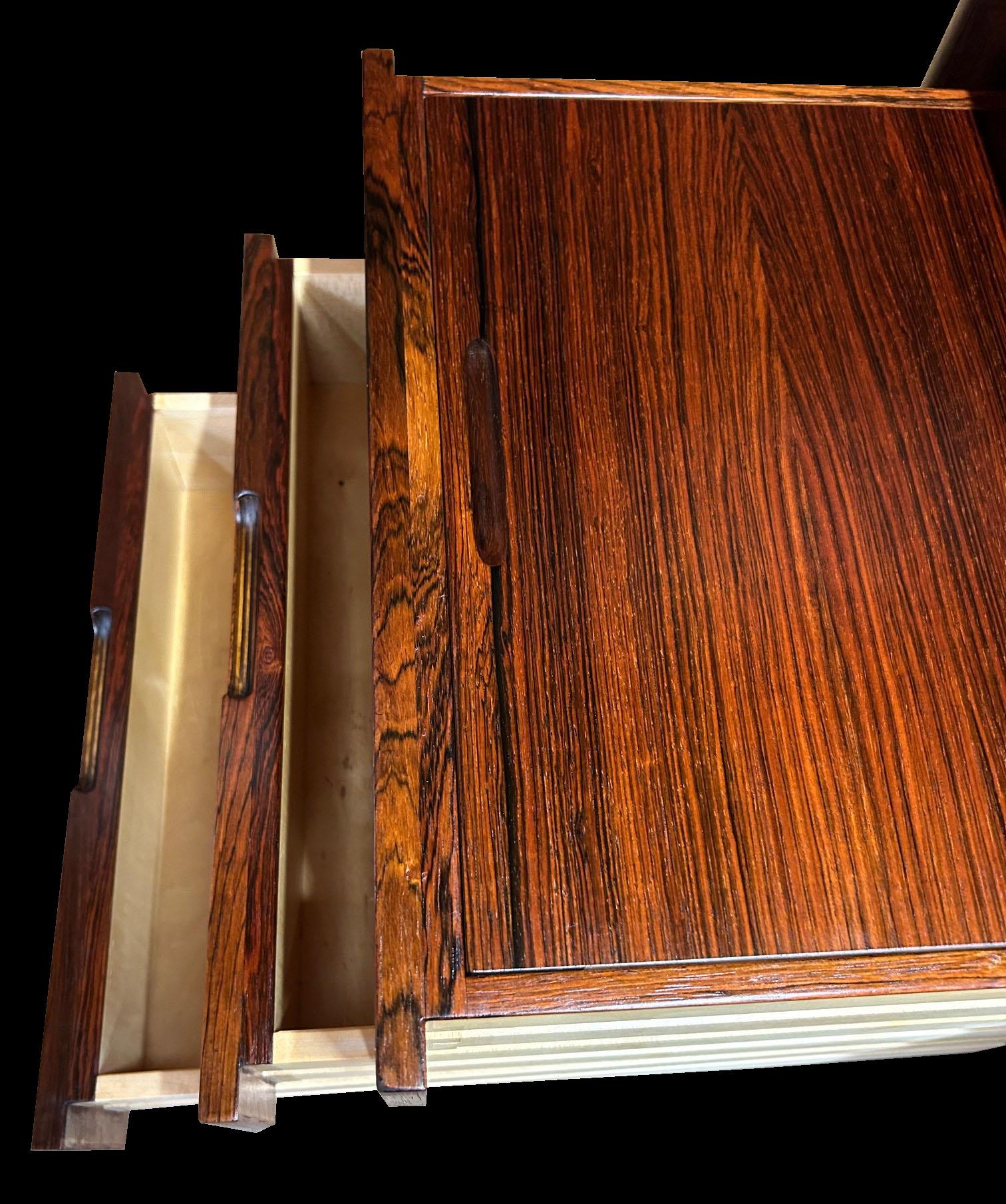 Santos Rosewood Desk by Erik Riisager Hansen for Haslev Mobelsnedkeri For Sale 6