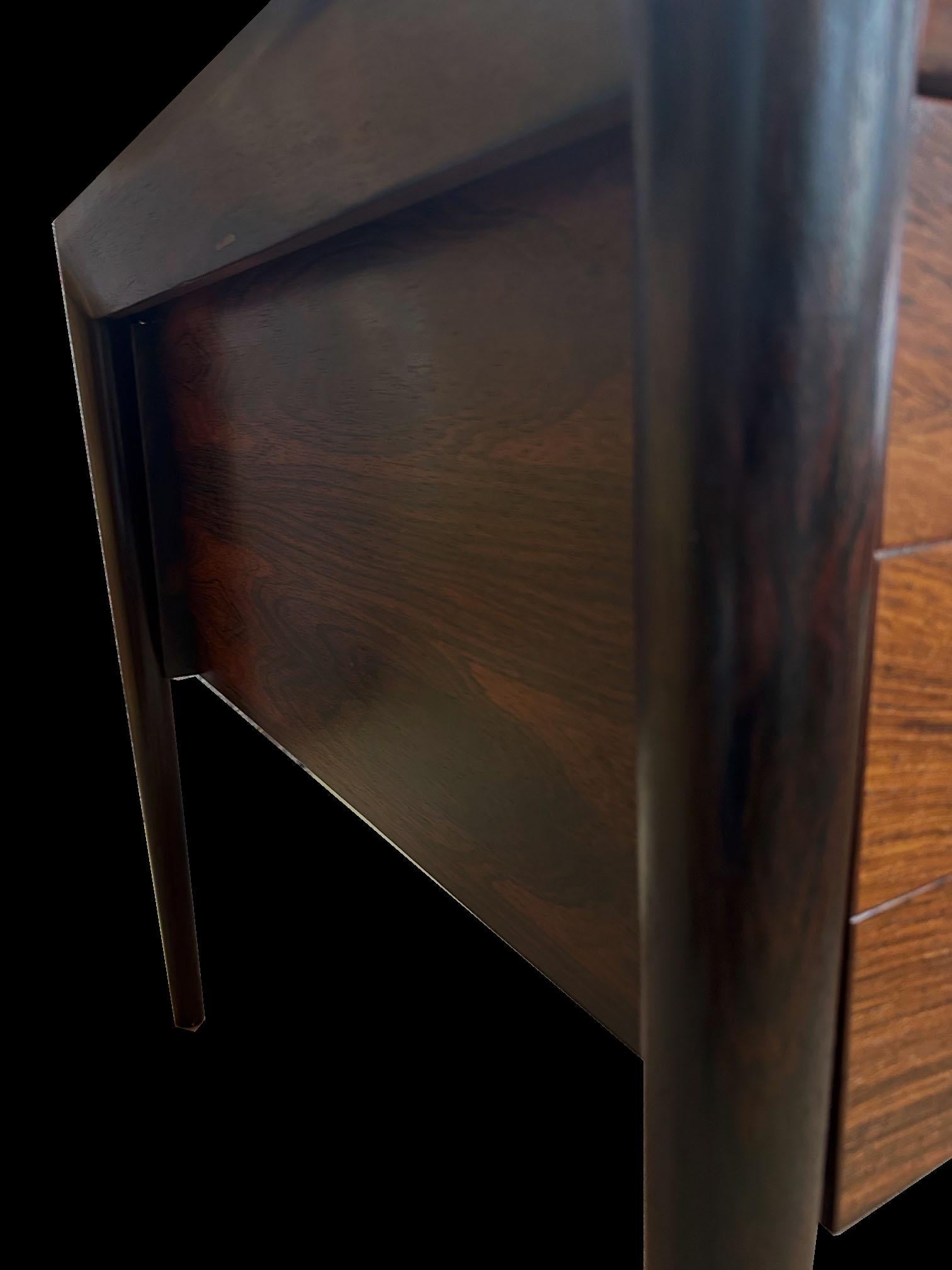 Santos Rosewood Desk by Erik Riisager Hansen for Haslev Mobelsnedkeri For Sale 10