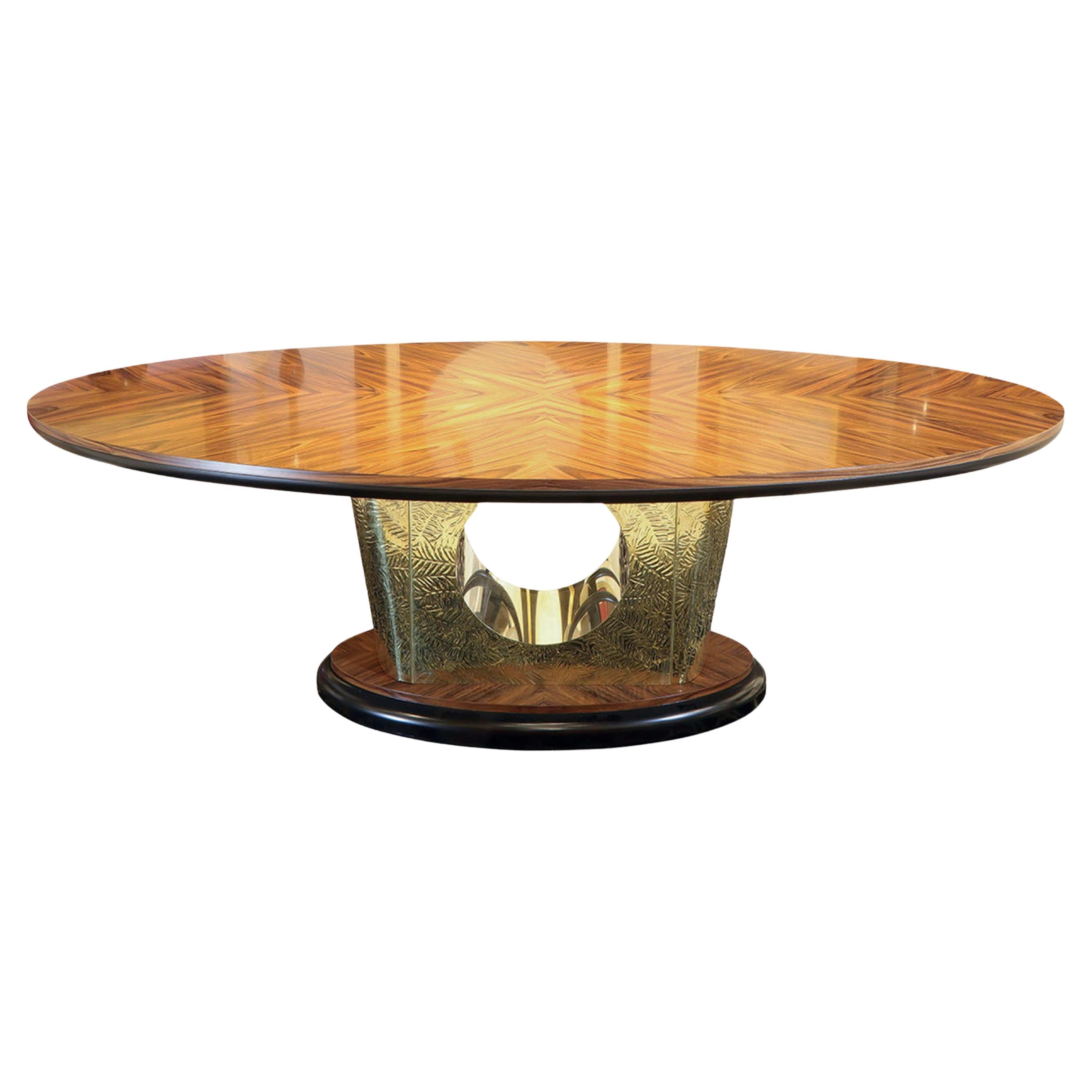 Santos Rosewood Oval Table For Sale