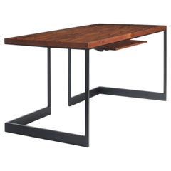 Santos Rosewood Wishbone Slab Top Desk by A. Jacob Marks