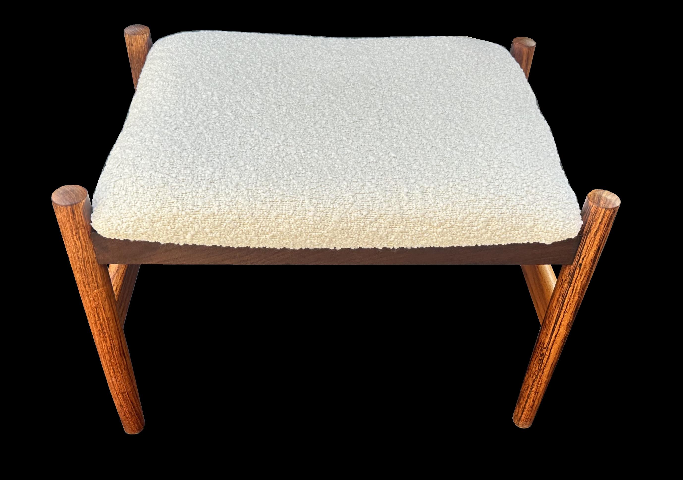 Danish Santos Rosewood Stool by Hugo Frandsen for Spottrup For Sale