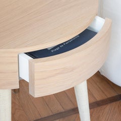 Tavolino Santos con gambe in rafia Sand della Collezione Riviera