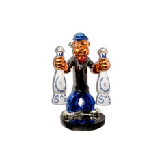 Azul Popeye-original modern iconic sculpture figure-Artwork contemporary art