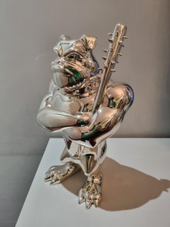 Boss Dog I- original bulldog figure-modern sculpture-contemporary art- Artwork