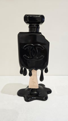 Coco Popsicle Sculpture, Melting Chanel Logo, Signed Limited Edition