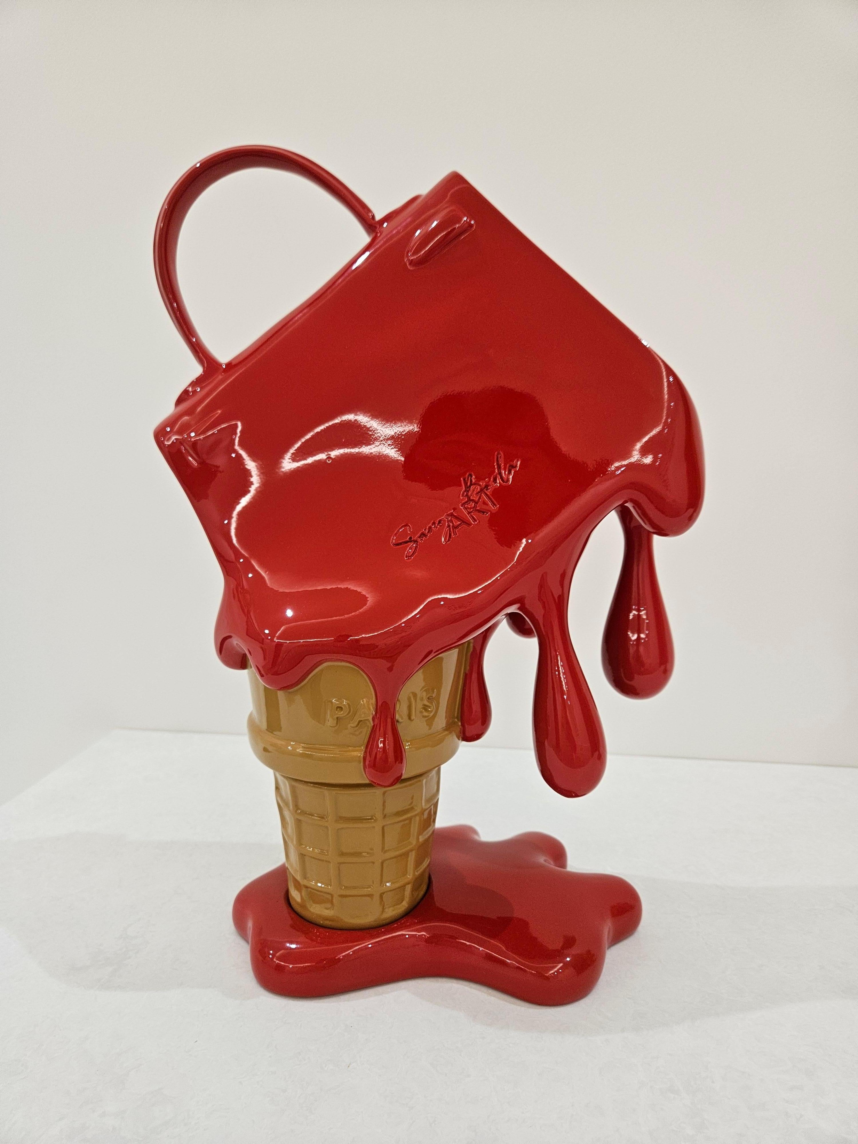 I-Scream Kelly Sculpture (Rot) -limitierte Auflage ikonische Pop-Art-zeitgenössische Kunst im Angebot 2